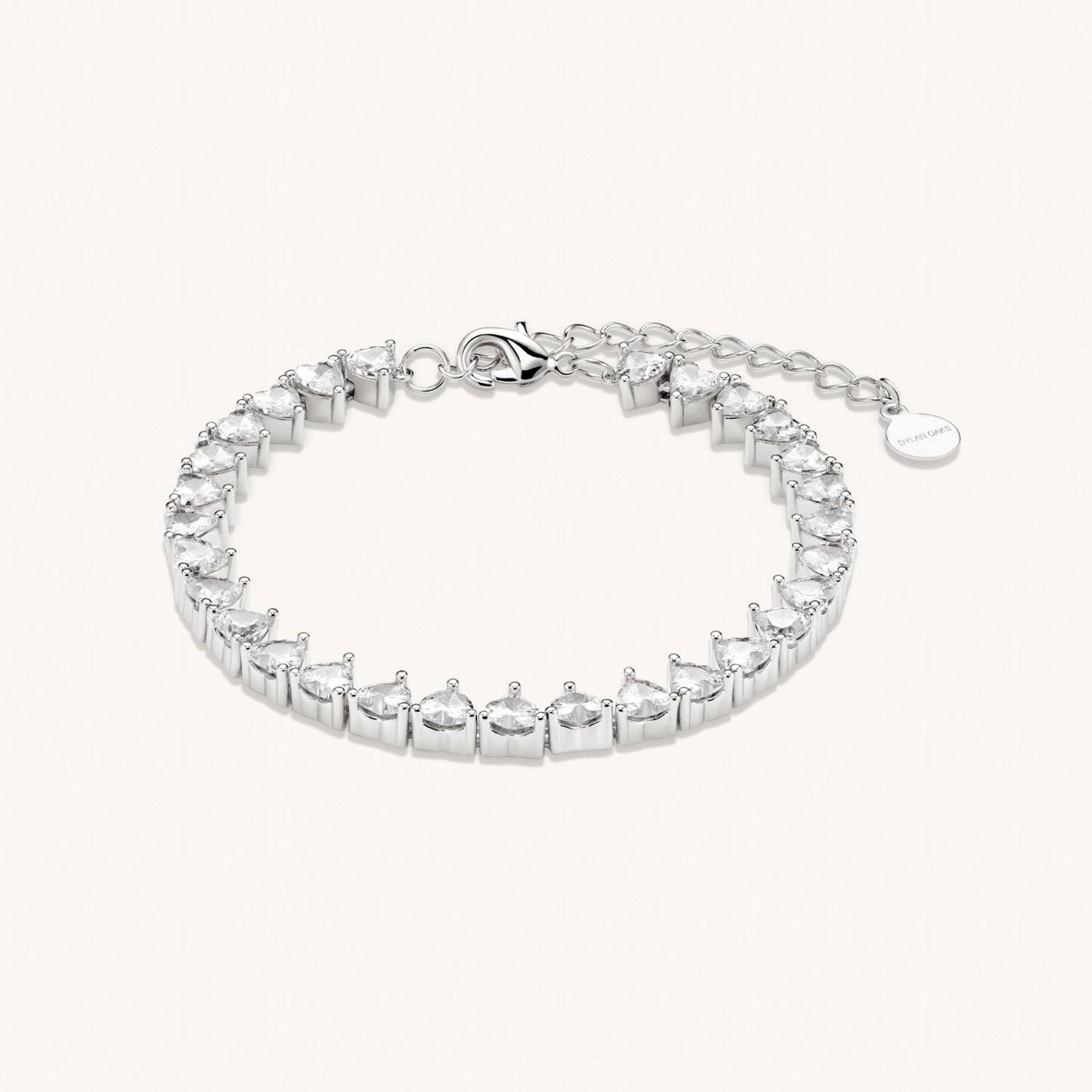 Amore Tennis Bracelet – Silver by Léon Varel