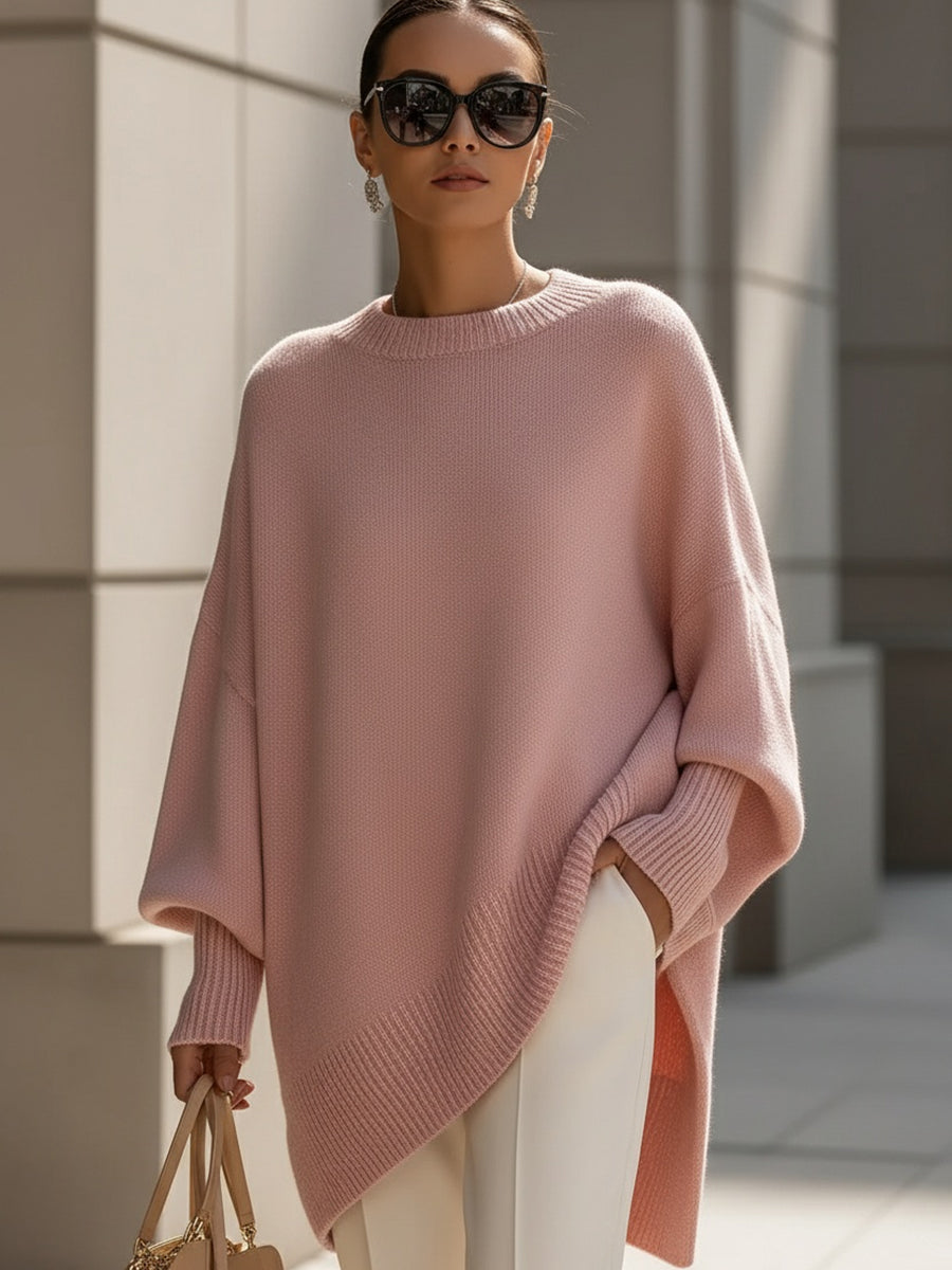 Léon Varel Oversized Knit Poncho Sweater