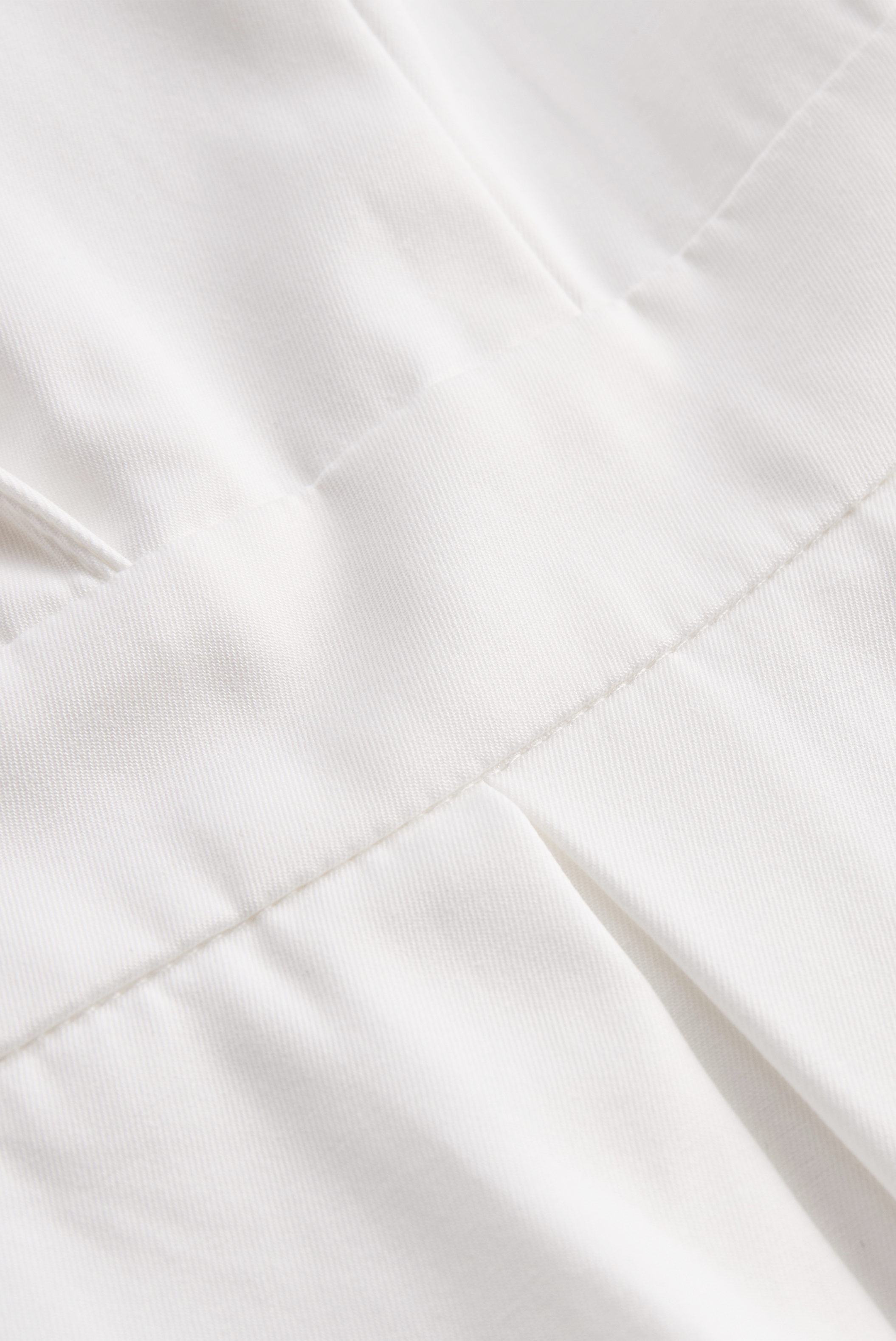 Léon Varel White Pleated Mini Shirt Dress