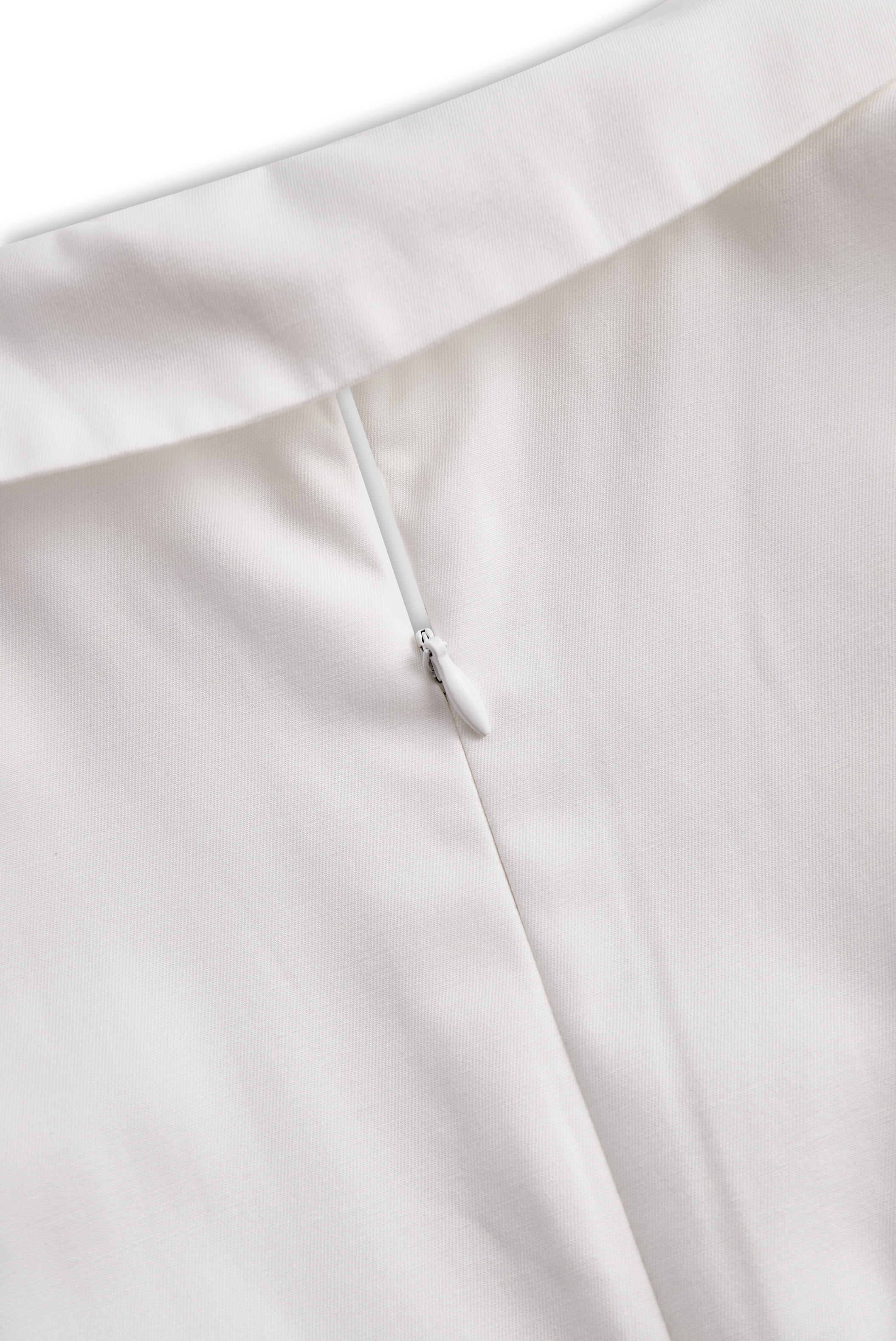 Léon Varel White Pleated Mini Shirt Dress