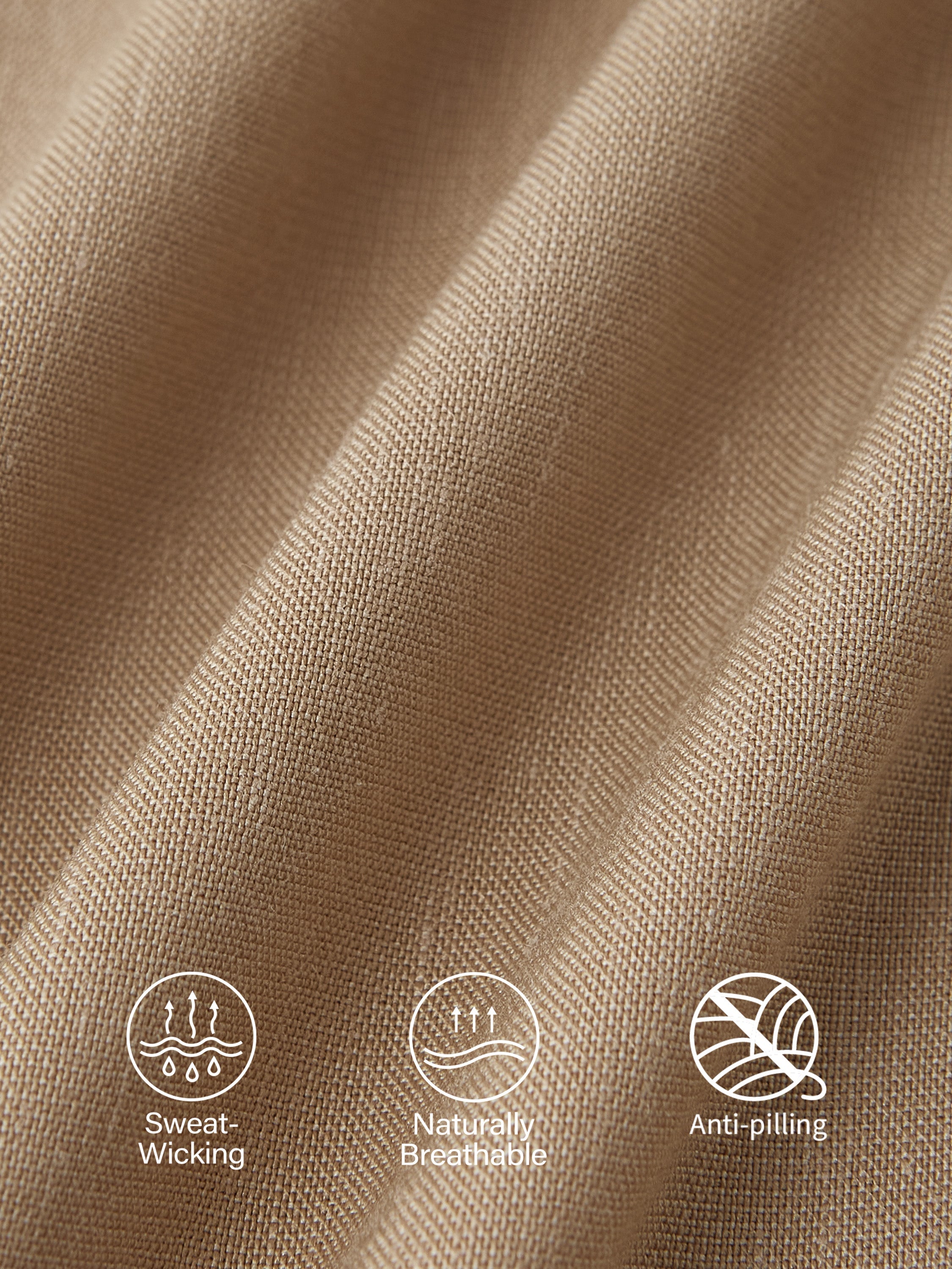 Lyocell-Linen Tailored Shorts with Pockets