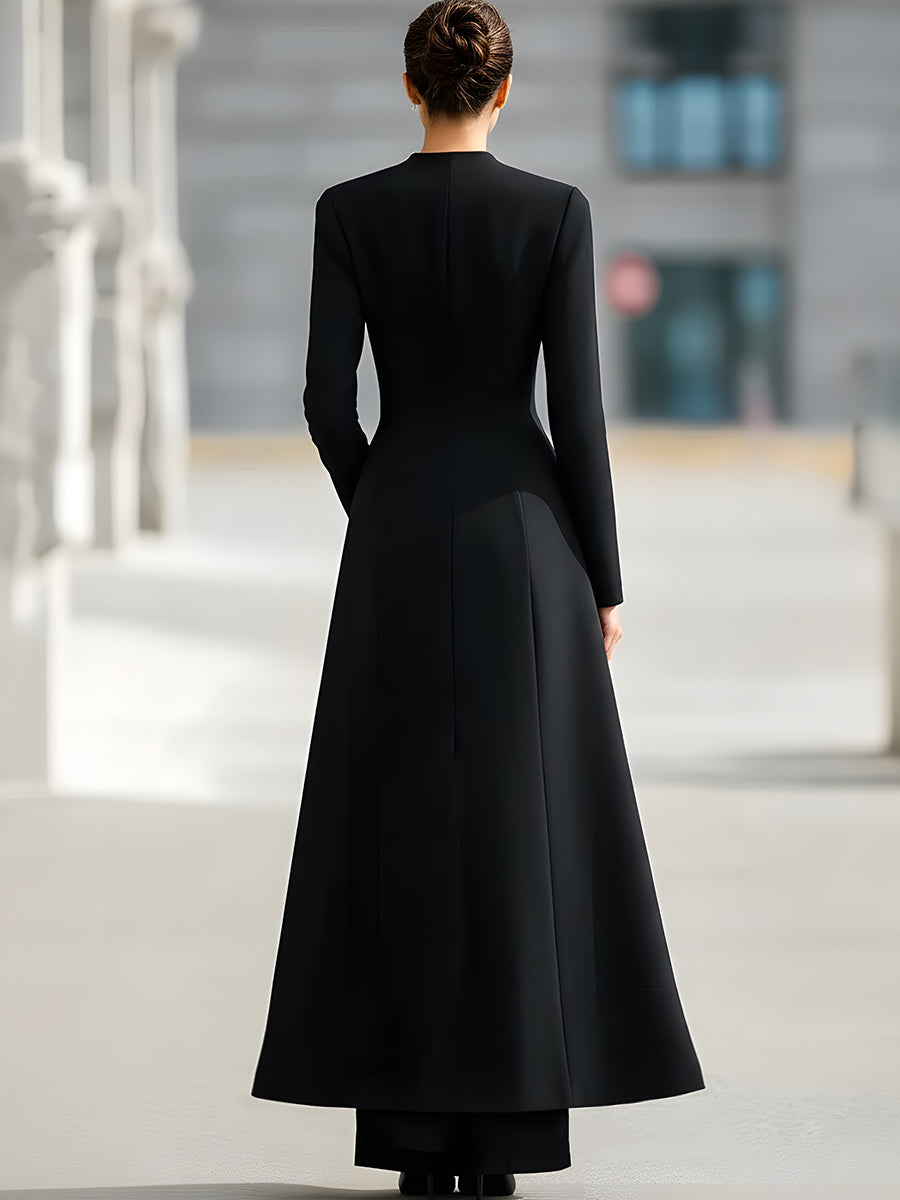 Léon Varel Elegant Long Blazer And Trousers Set