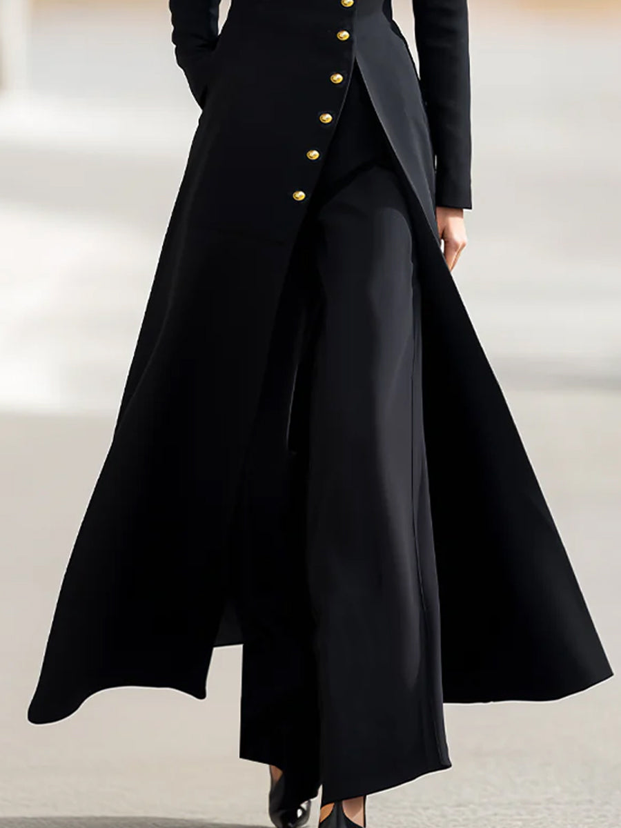 Léon Varel Elegant Long Blazer And Trousers Set