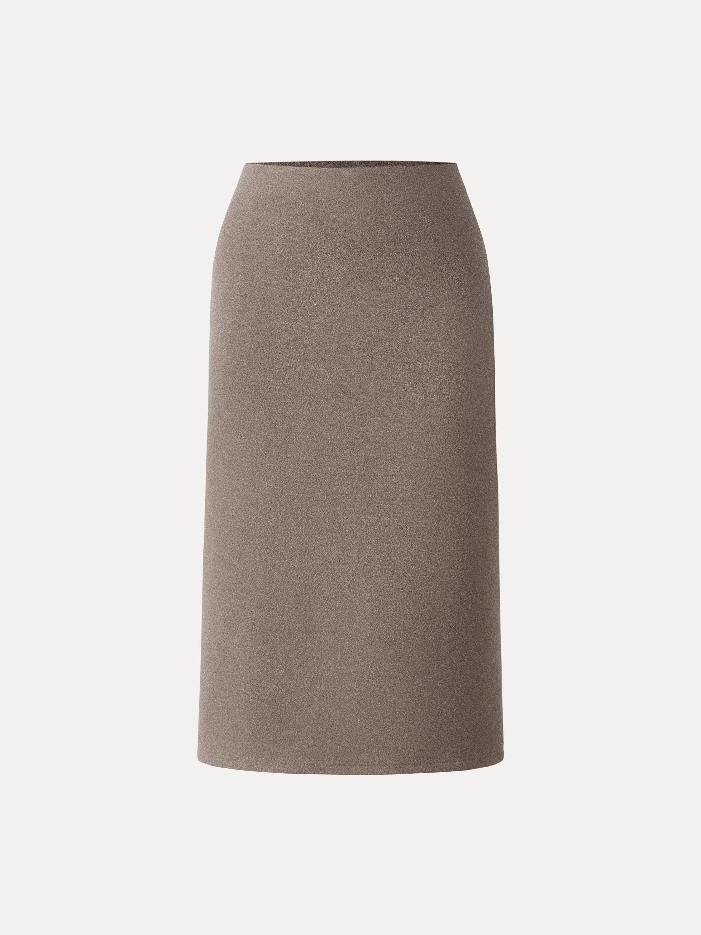 Slimming A-line Pull-on Midi Skirt