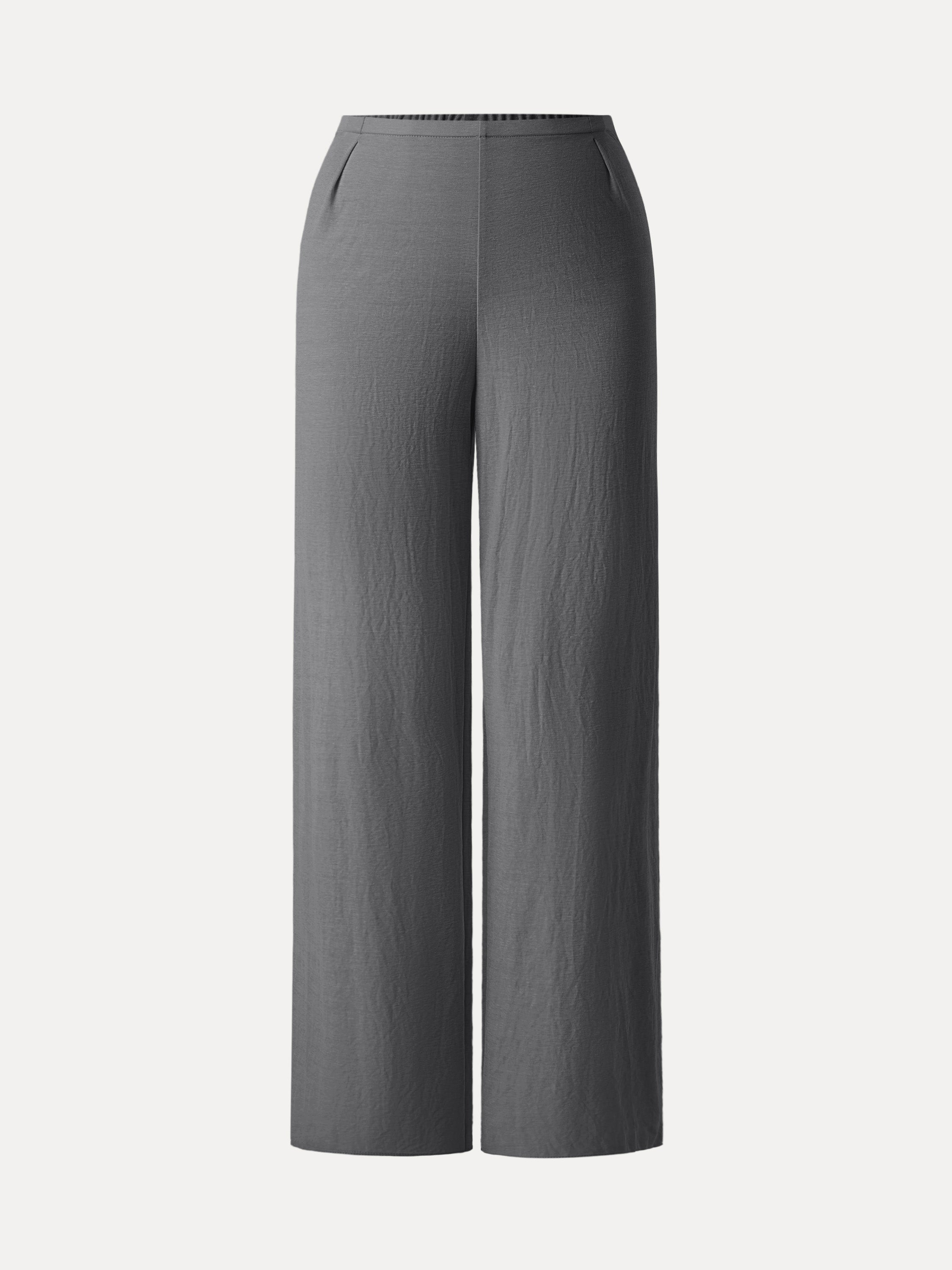 Wrinkle-resistant Cotton-linen Straight Leg Pant
