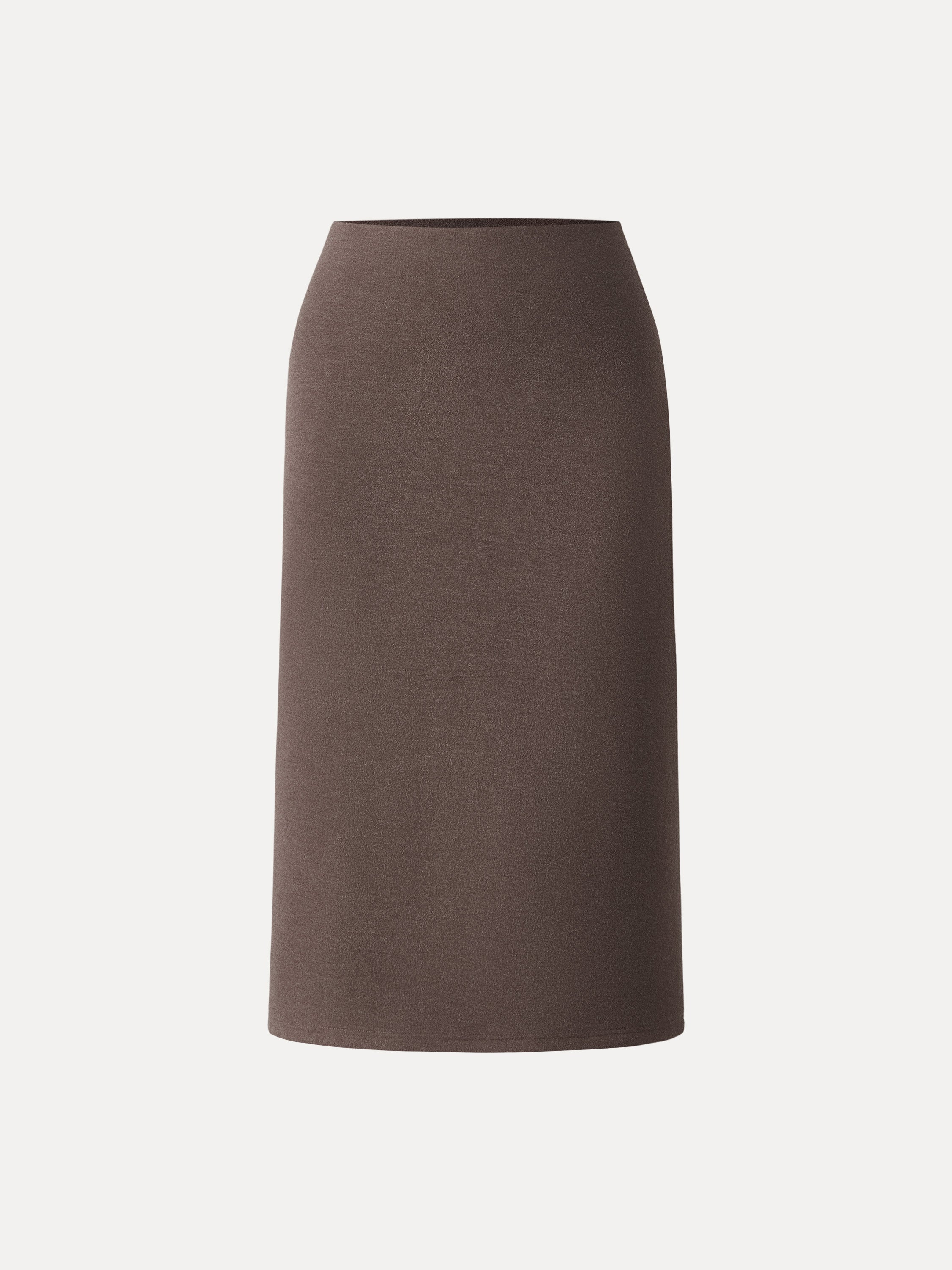 Slimming A-line Pull-on Midi Skirt