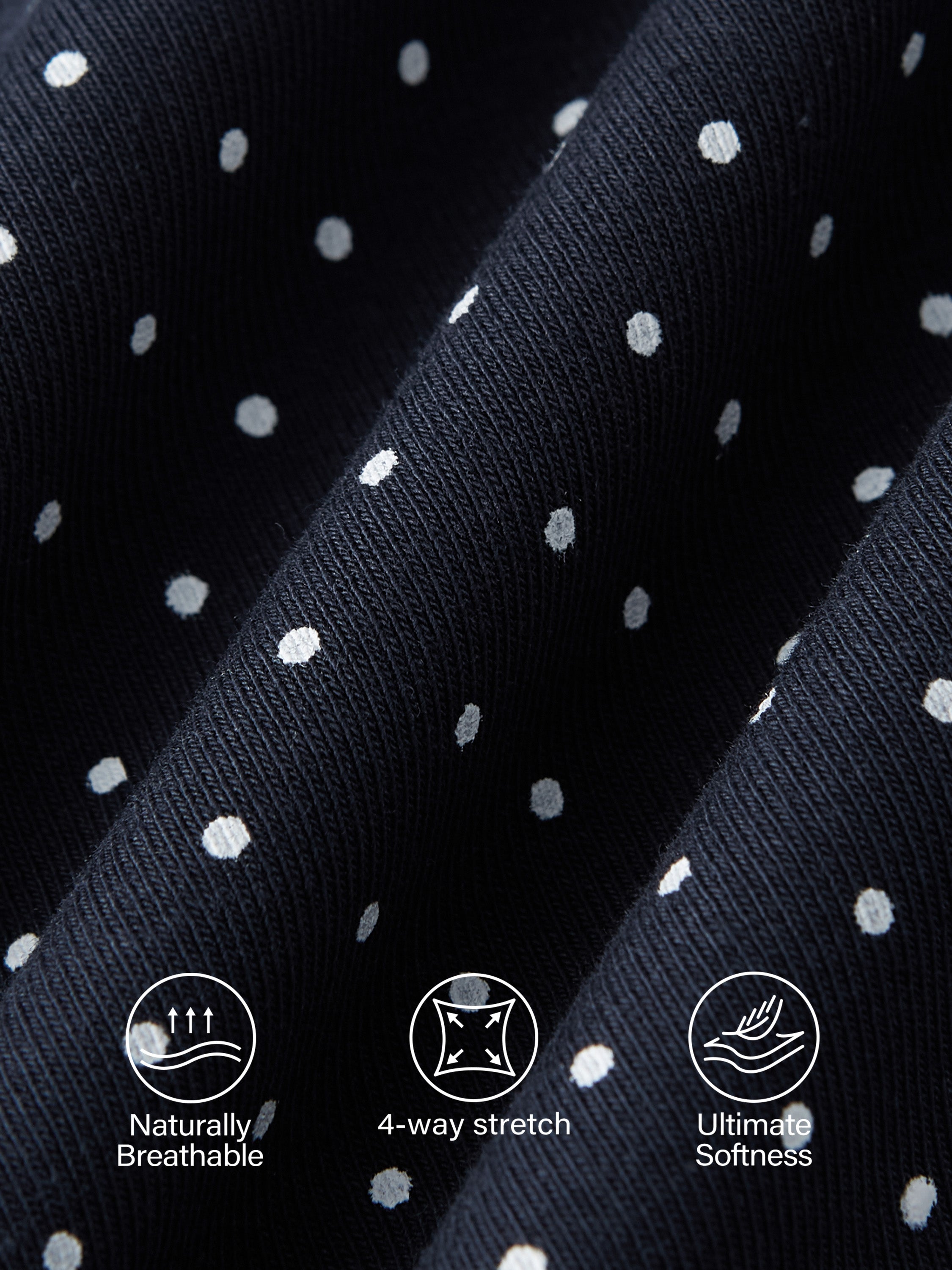 Polka Dots Flared Midi Skirt with Pockets