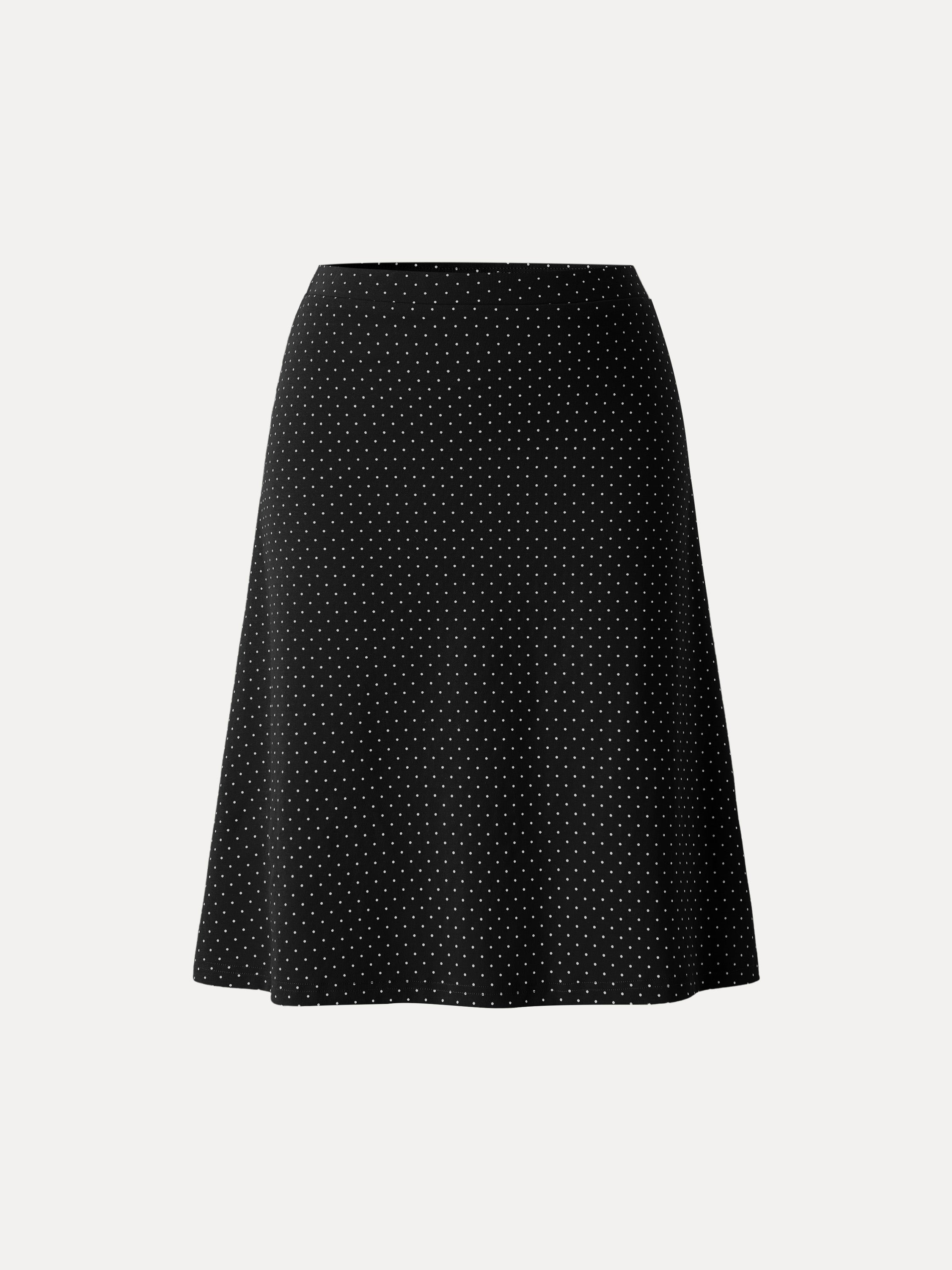 Stretch Cotton Polka Dot A-Line Flare Skirt Limited Edition