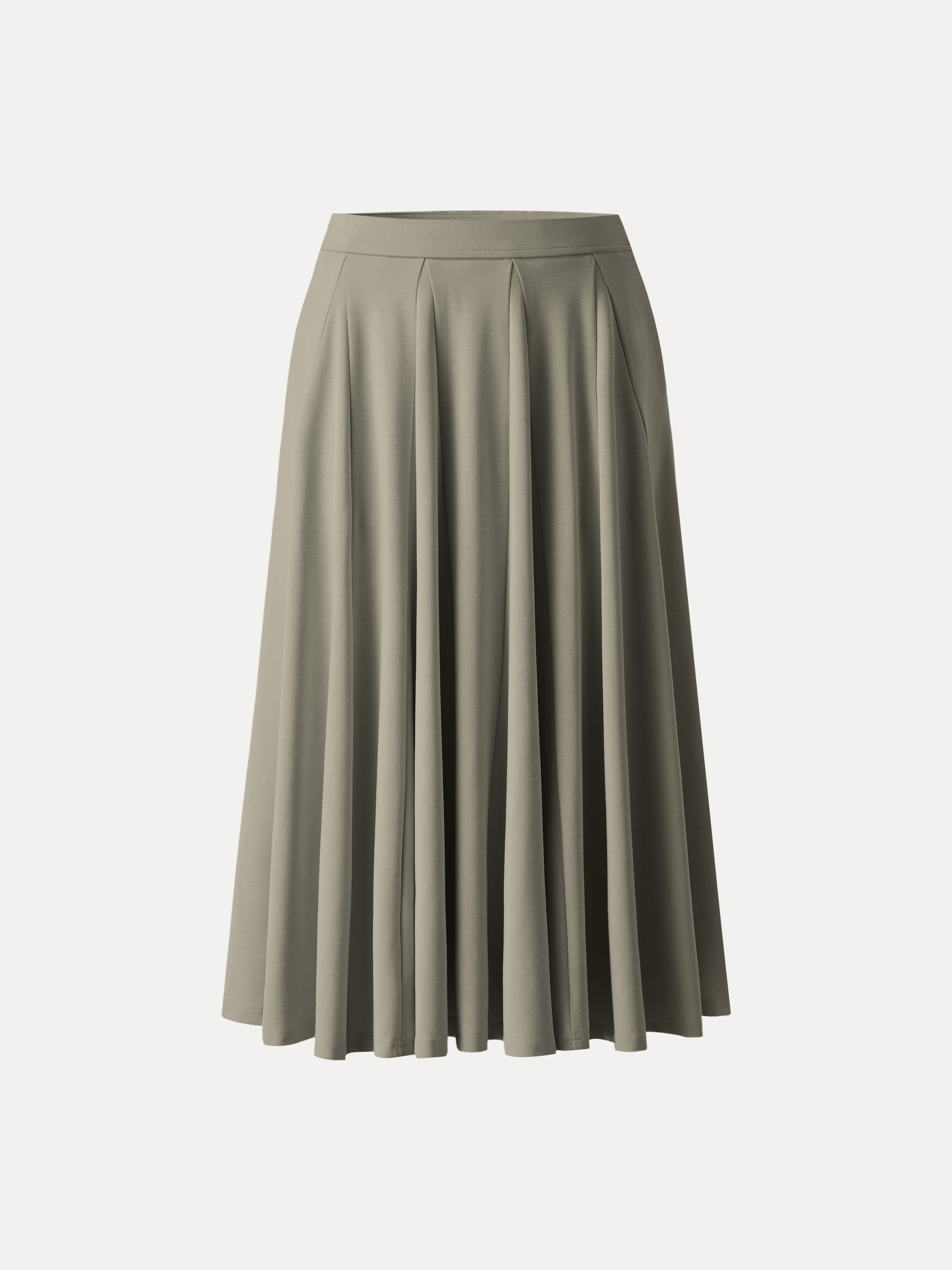 Lyocell Blend Volume Skirt with Pockets