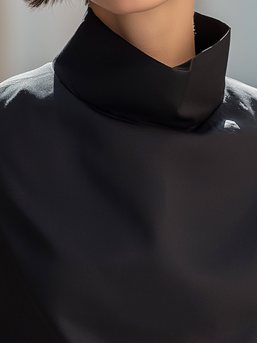 Léon Varel Sleeveless Sculpted High-Neck Minimalist Top