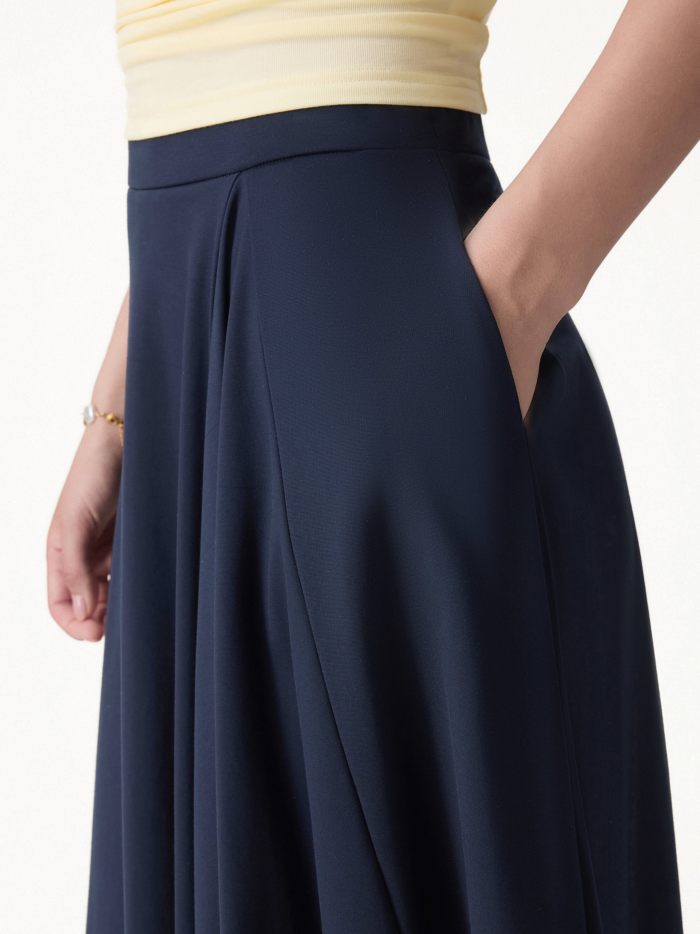 CoolTouch Ponte Circle Skirt with Pockets