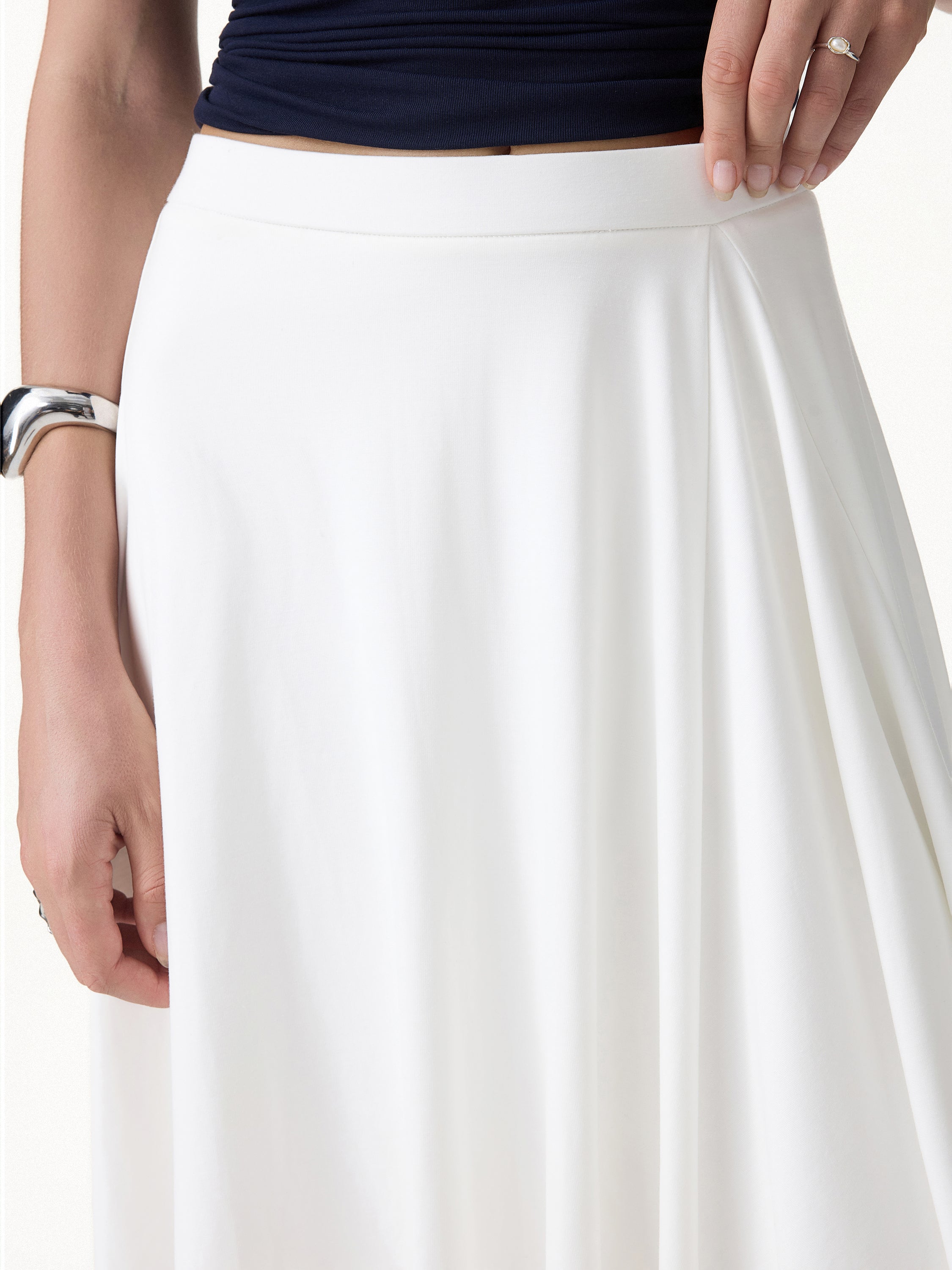 CoolTouch Ponte Midi Circle Skirt