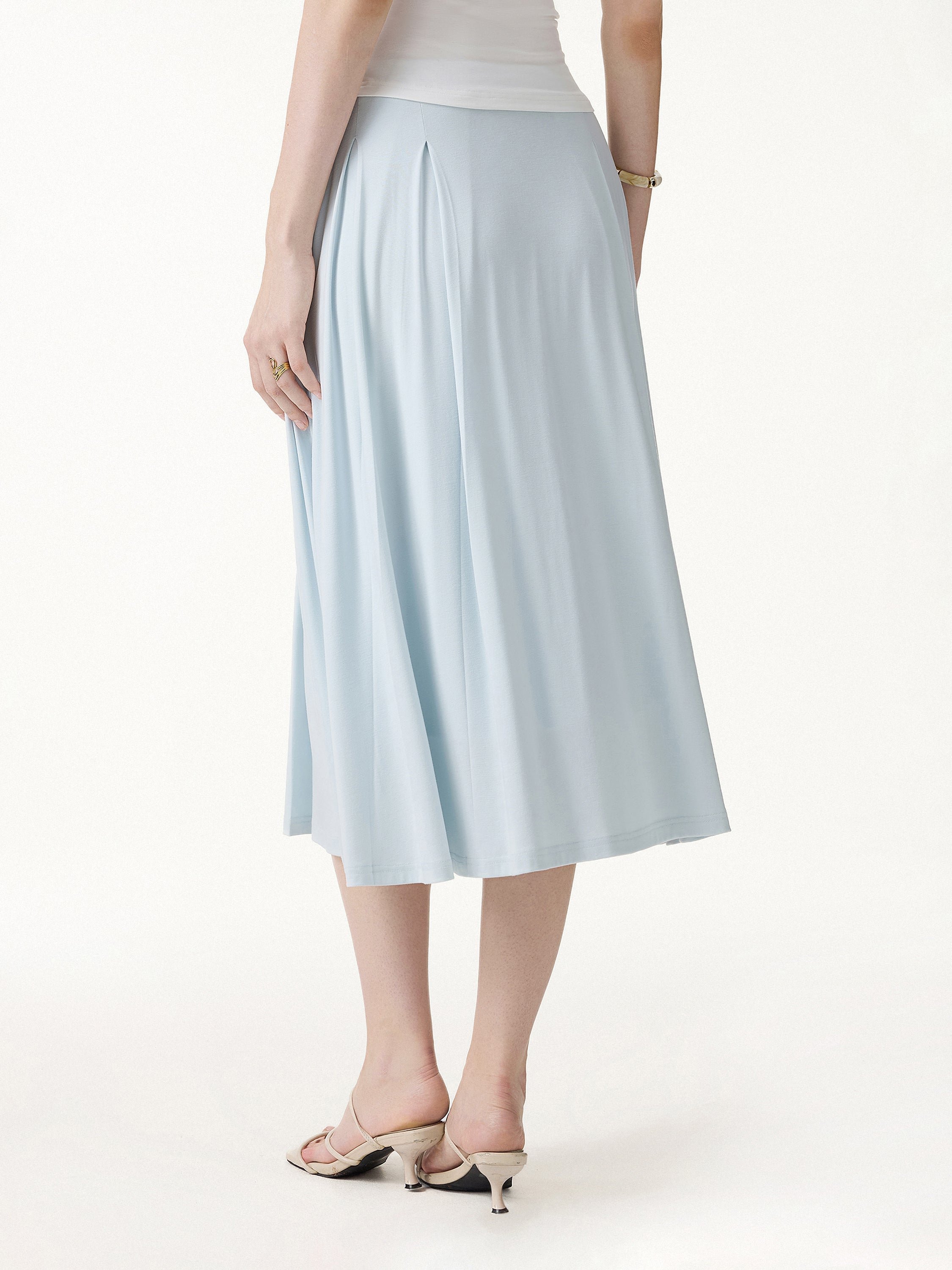 CoolTouch Circle Flare Midi Skirt with Pockets