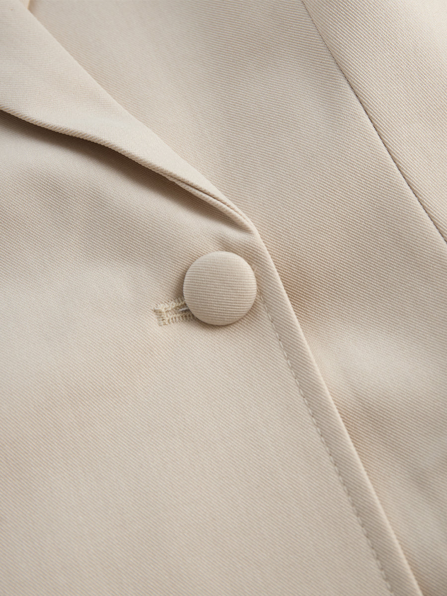 Léon Varel Tailored Blazer-Inspired Mini Dress With Belted Waist