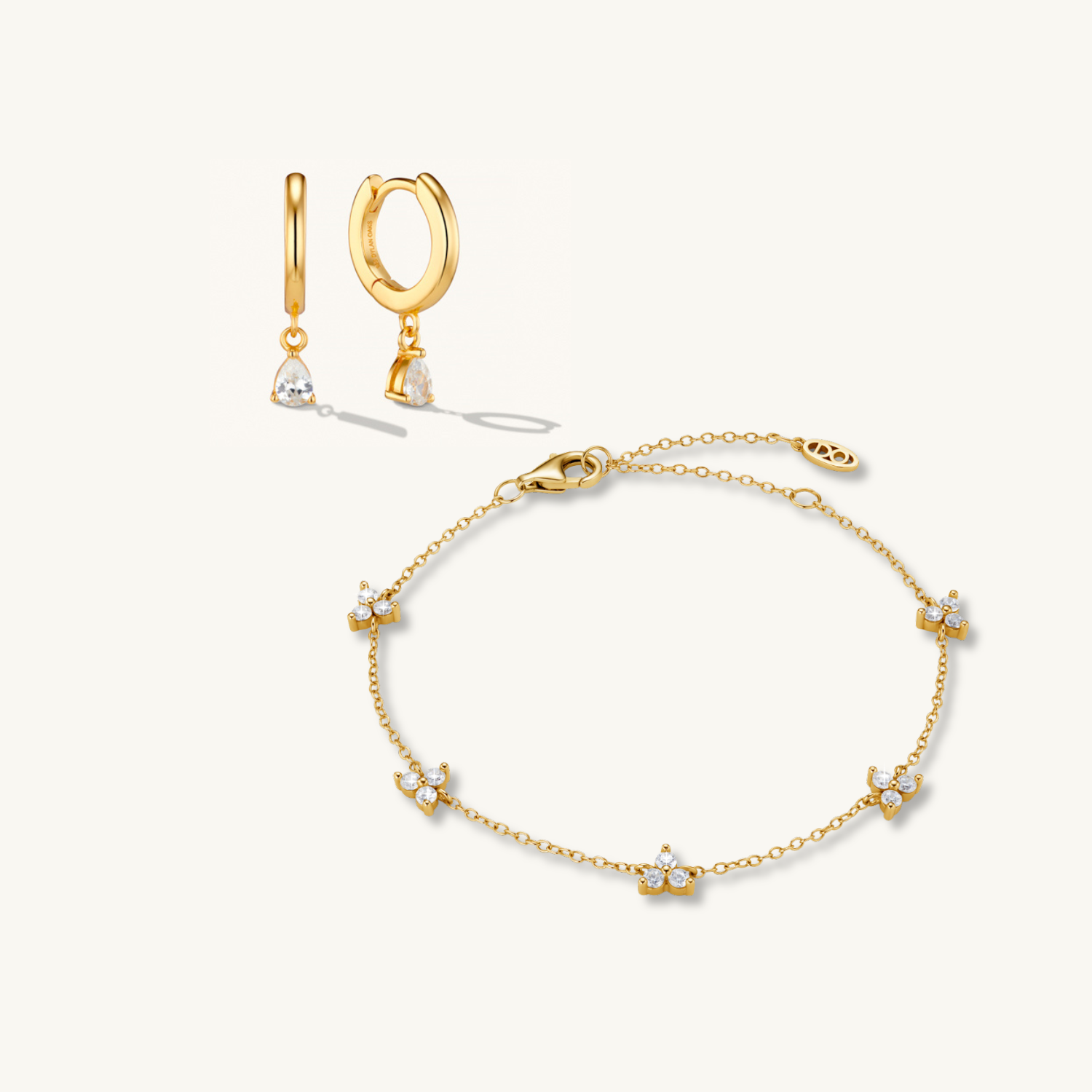 Trinity Crystal Set – Gold by Léon Varel