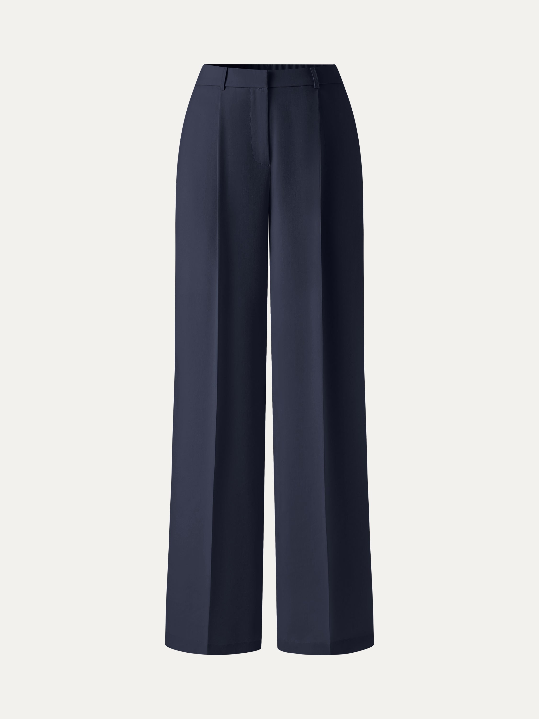 Linen Blend Wide Leg Pants