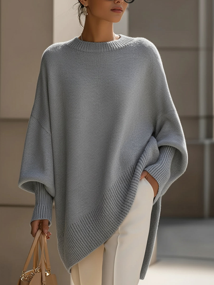 Léon Varel Oversized Knit Poncho Sweater
