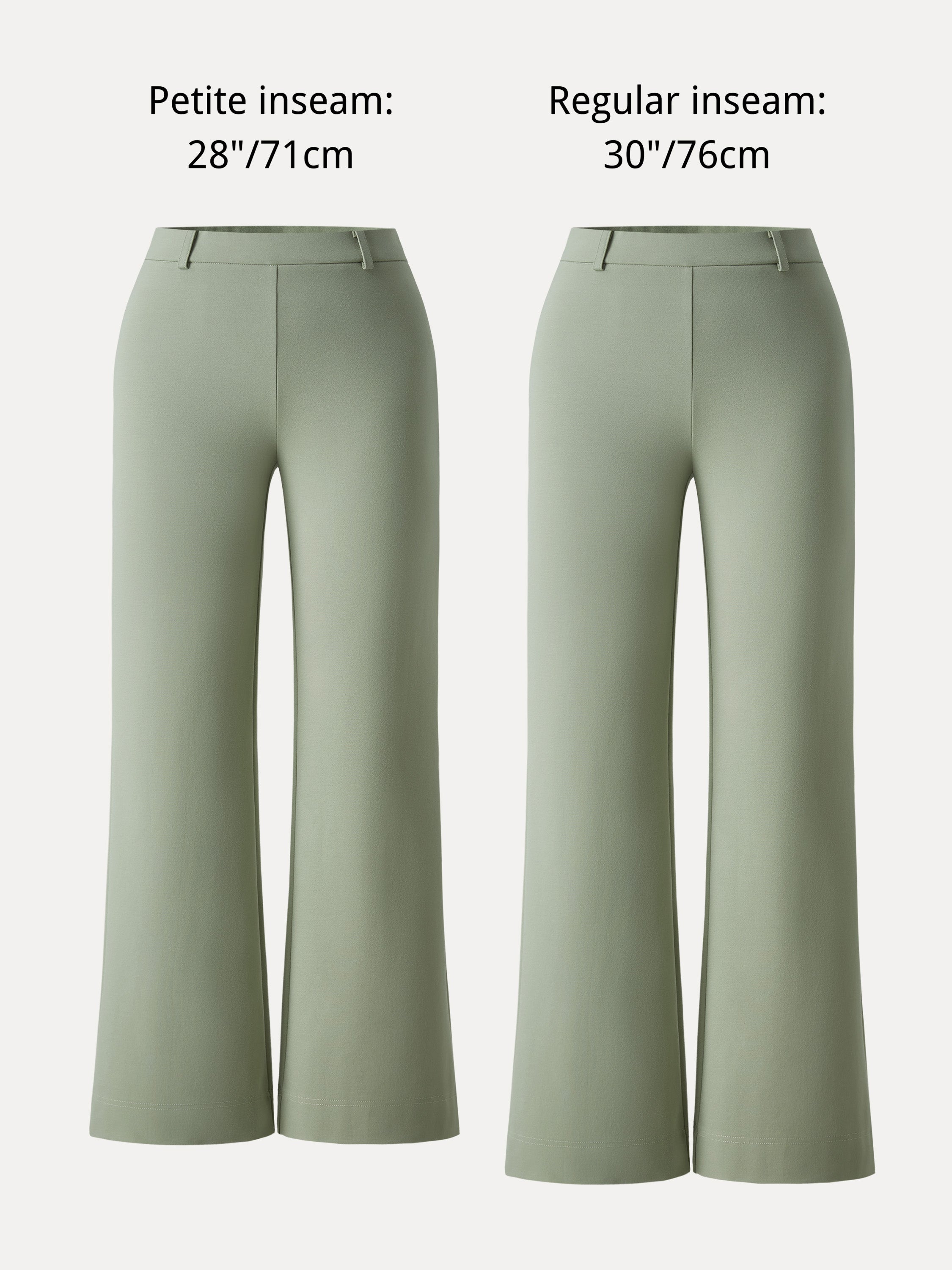 Not-See-Thru Drapey Mid Rise Wide Leg Pull-on Pant with Pockets