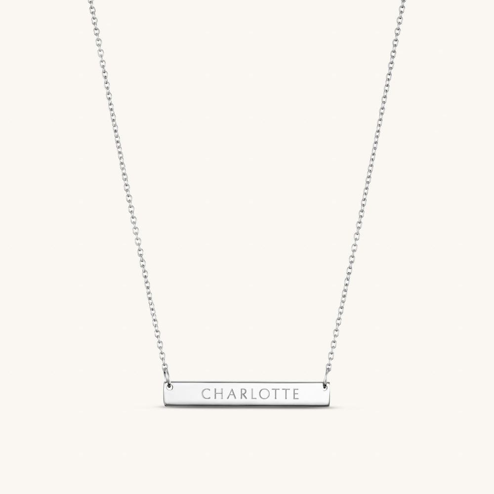 Zilveren Bar Ketting