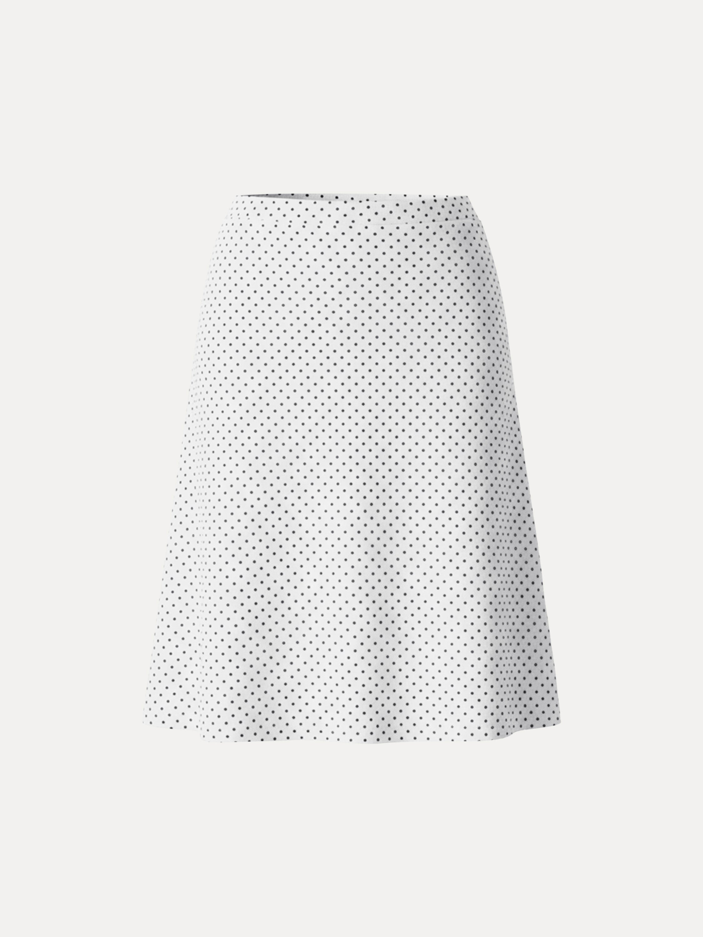 Stretch Cotton Polka Dot A-Line Flare Skirt Limited Edition