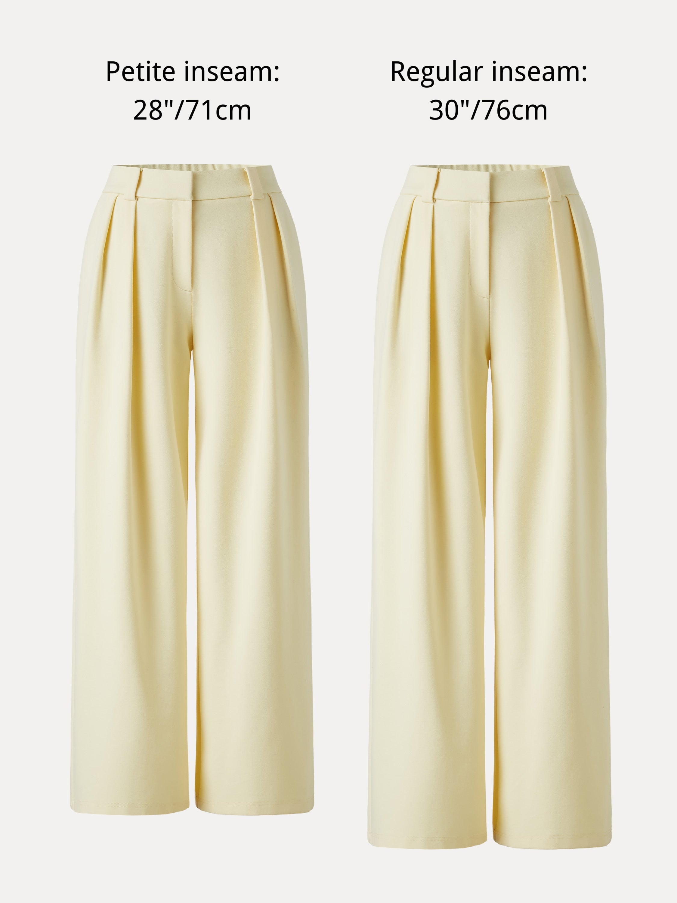 4-Way Stretch Drapey Mid Rise Wide Leg Work Pant