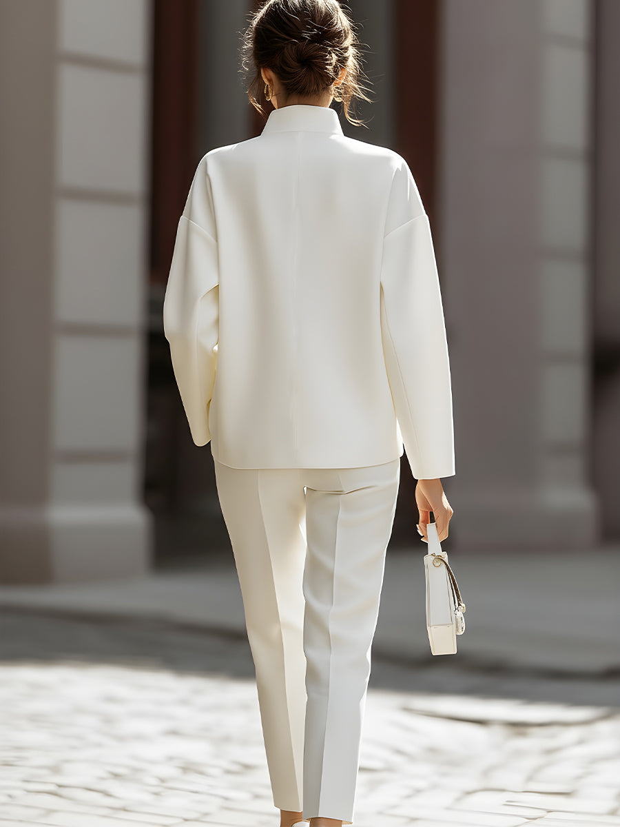 Léon Varel Luxe Oversized Shirt & Tailored Trouser Two-Piece Set