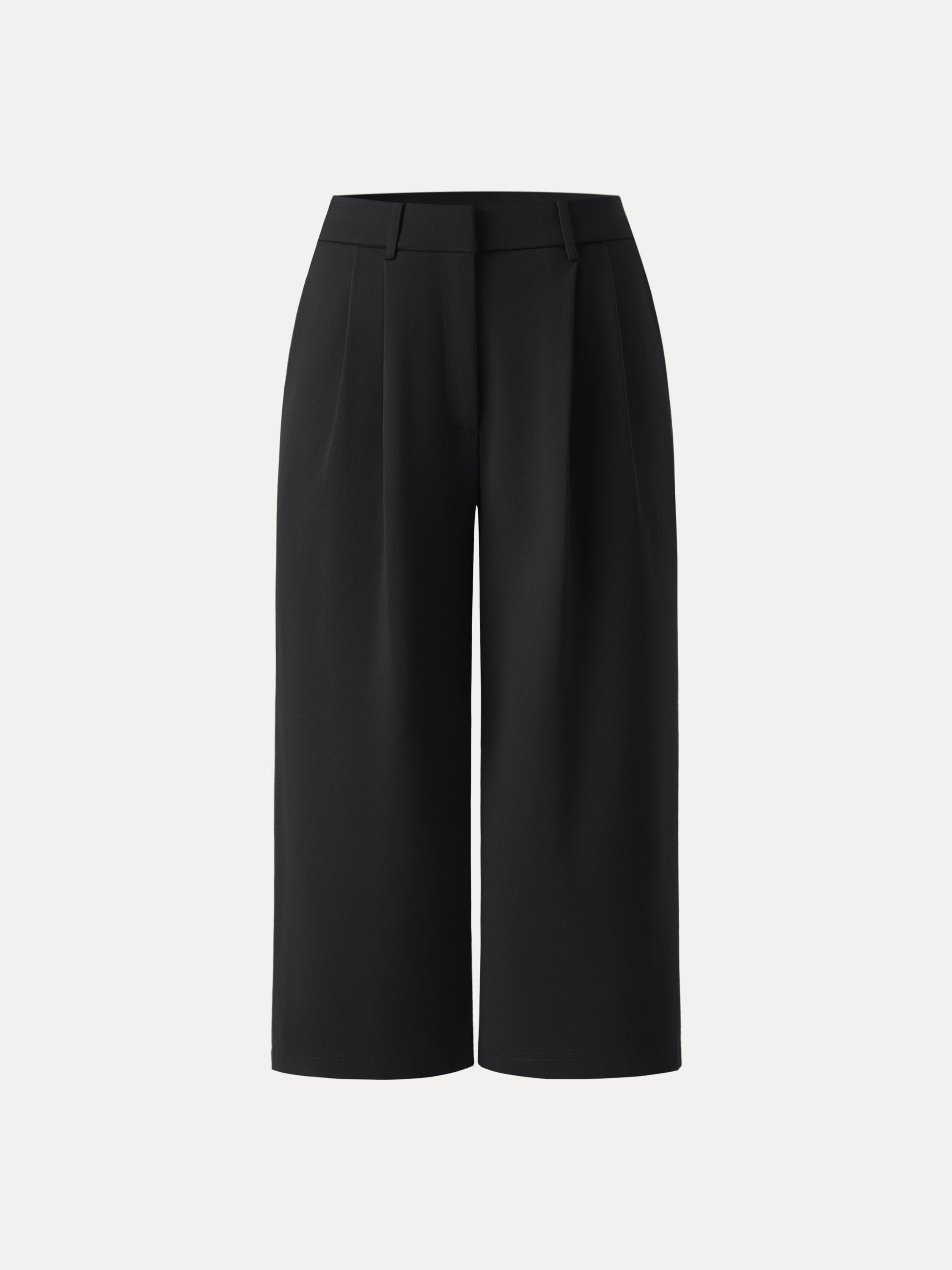 Stretch Ponte High Rise Upper-Calf Length Trousers