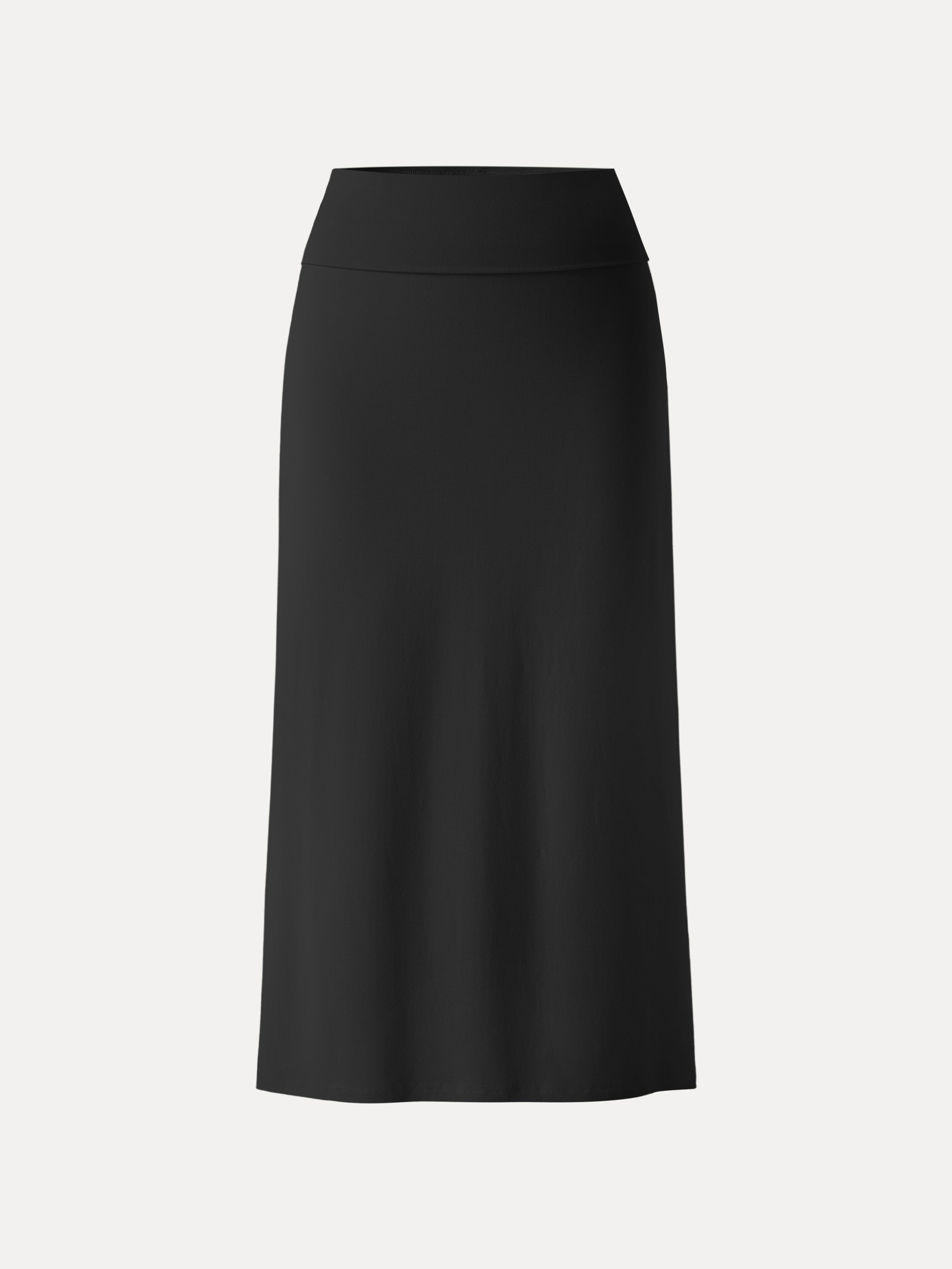 SkinKiss Cooling Fold-Down Waistband Midi Column Skirt