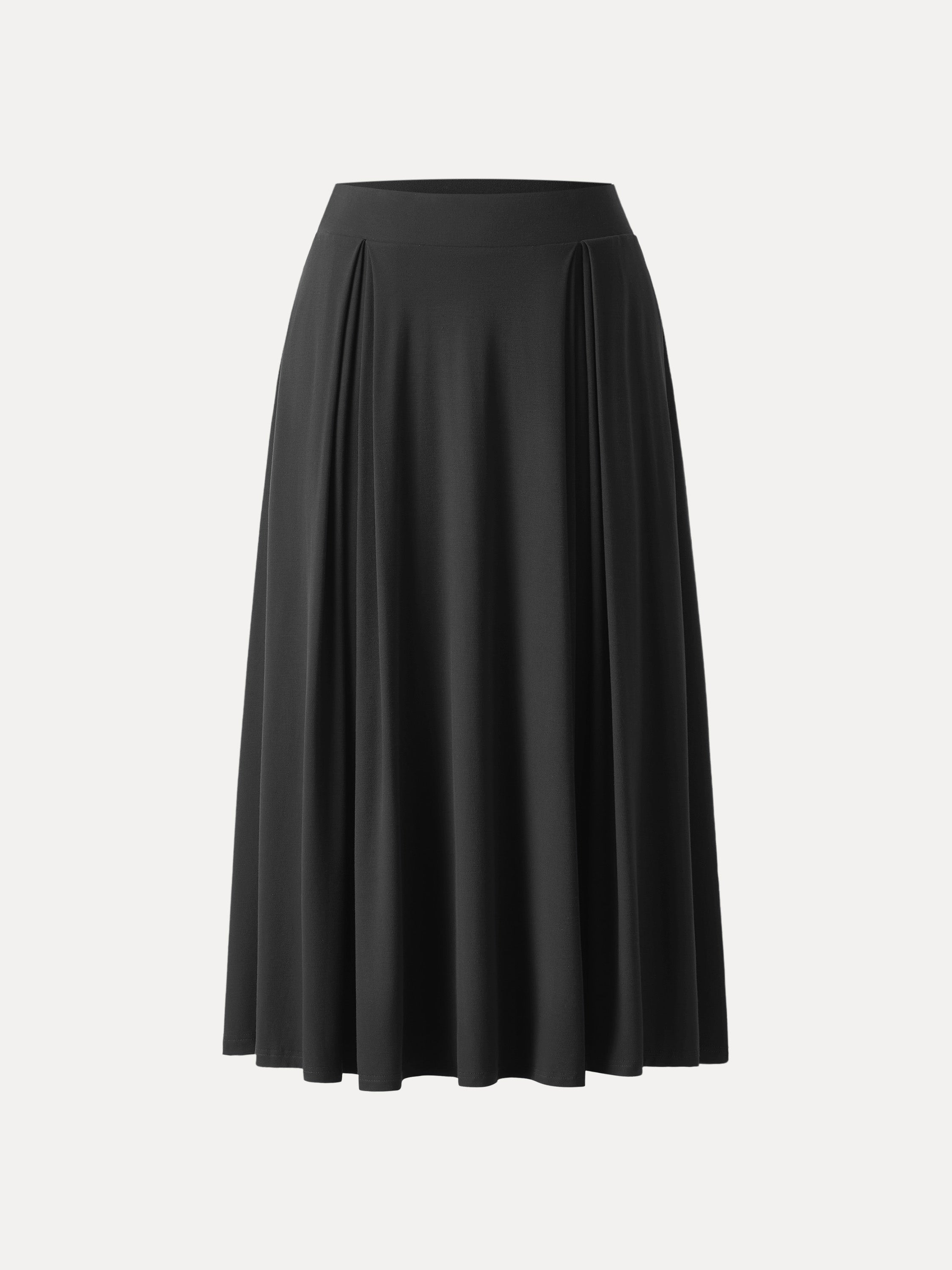 Breezy Drapey Midi Skirt