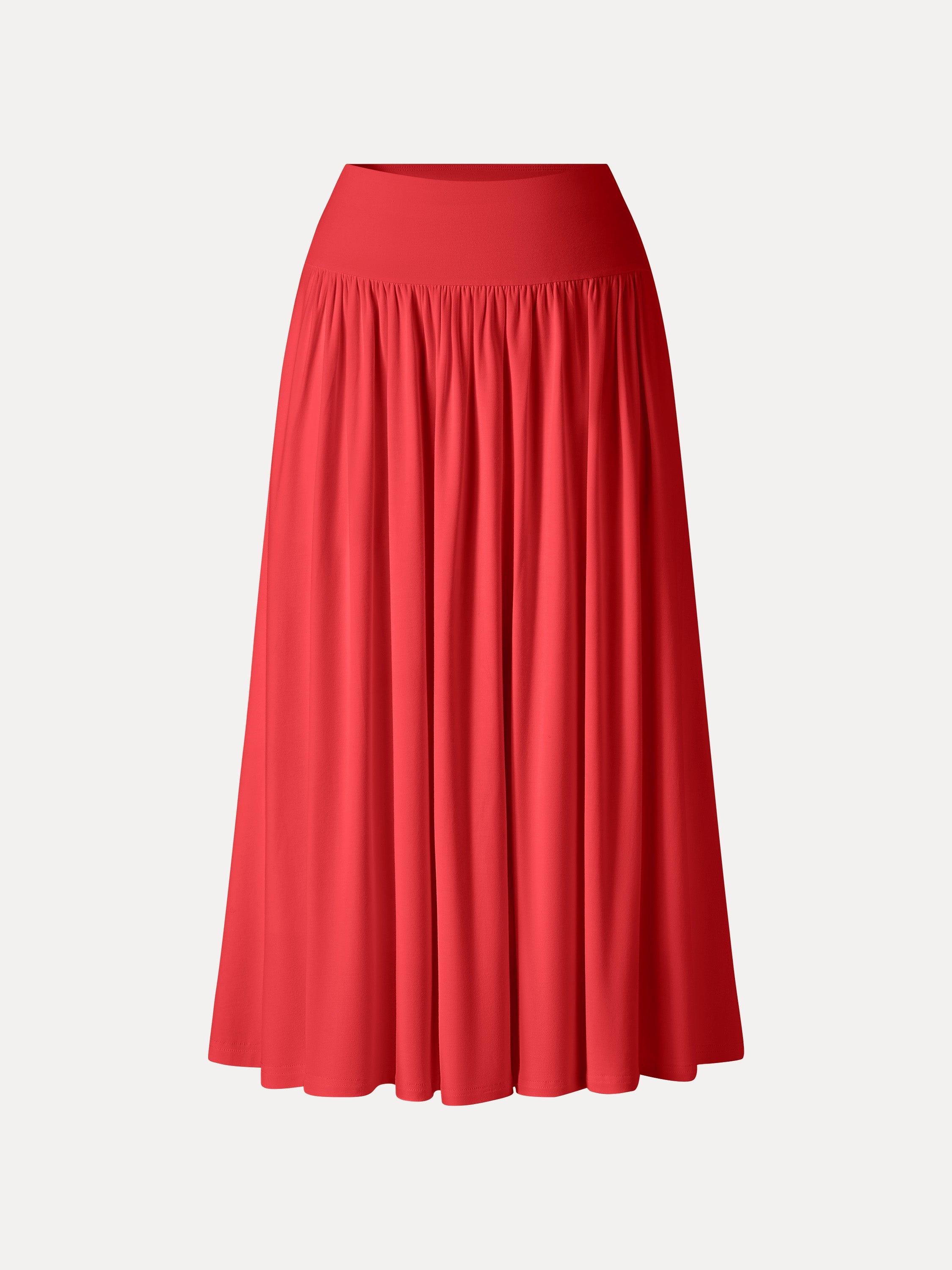 SkinKiss Mid Rise Gathered Midi Skirt with Pockets