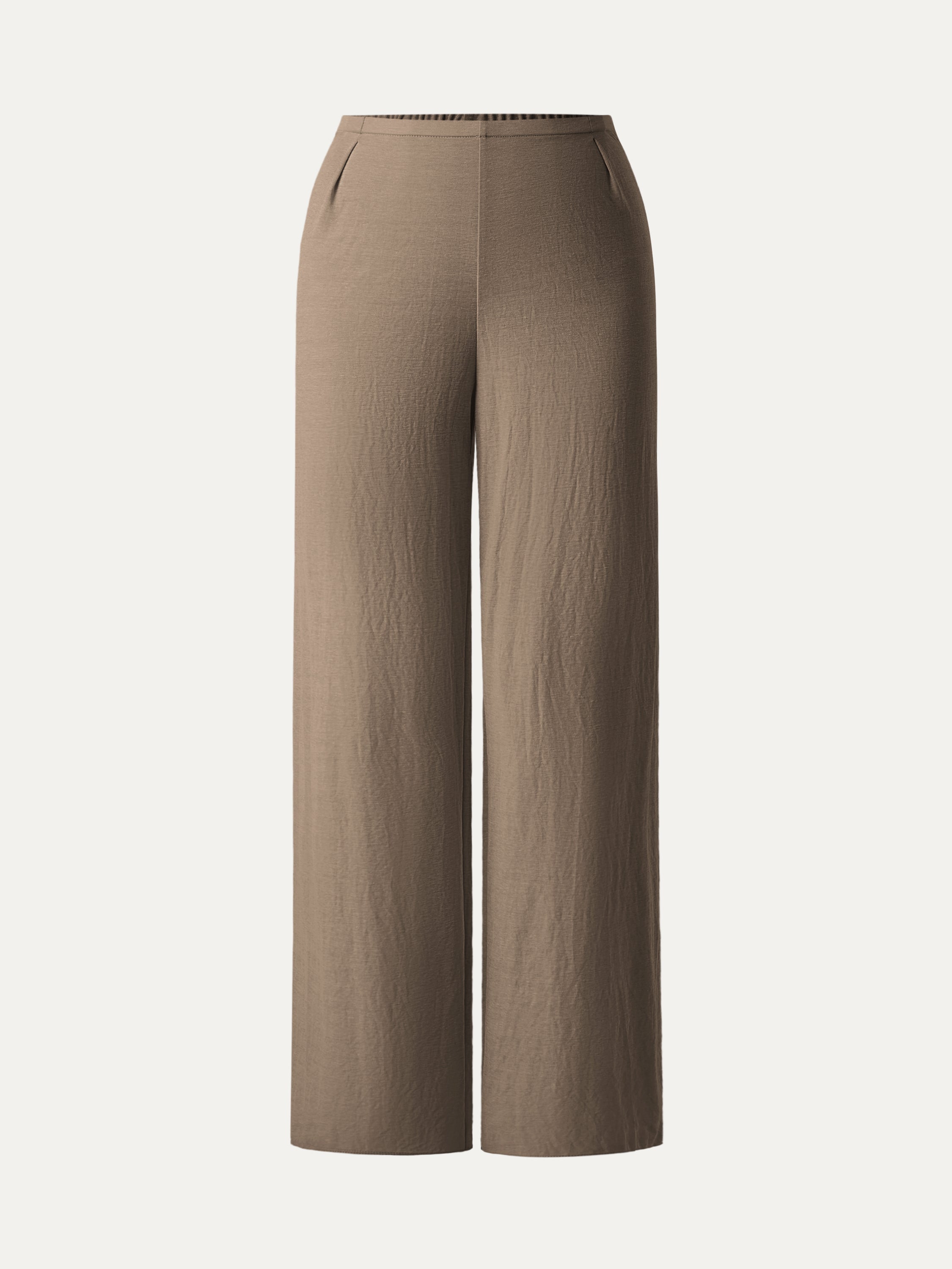 Wrinkle-resistant Cotton-linen Straight Leg Pant