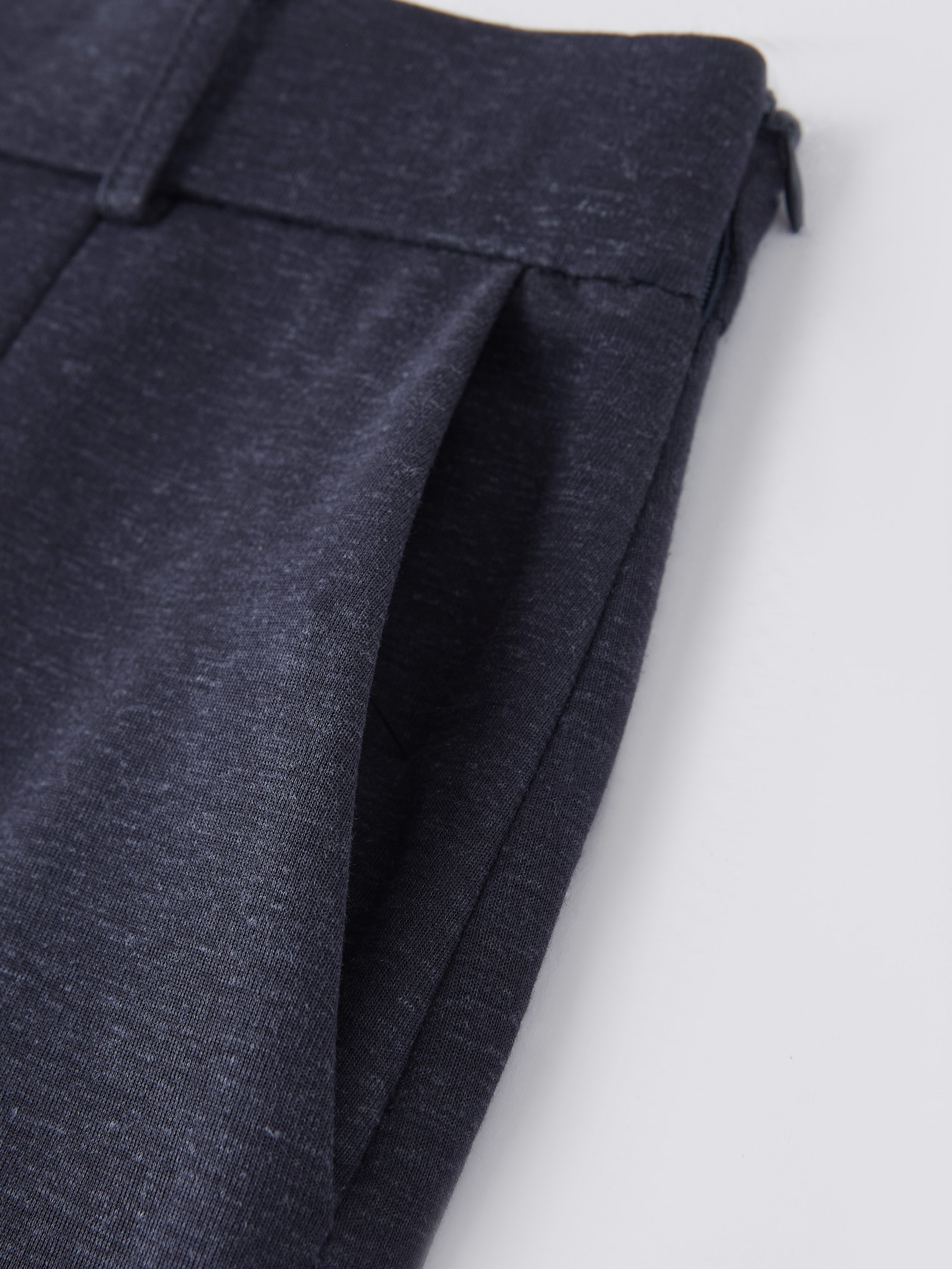 Cotton-Linen Blend Tailored Shorts