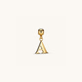 A Classic Initial Charm Gold