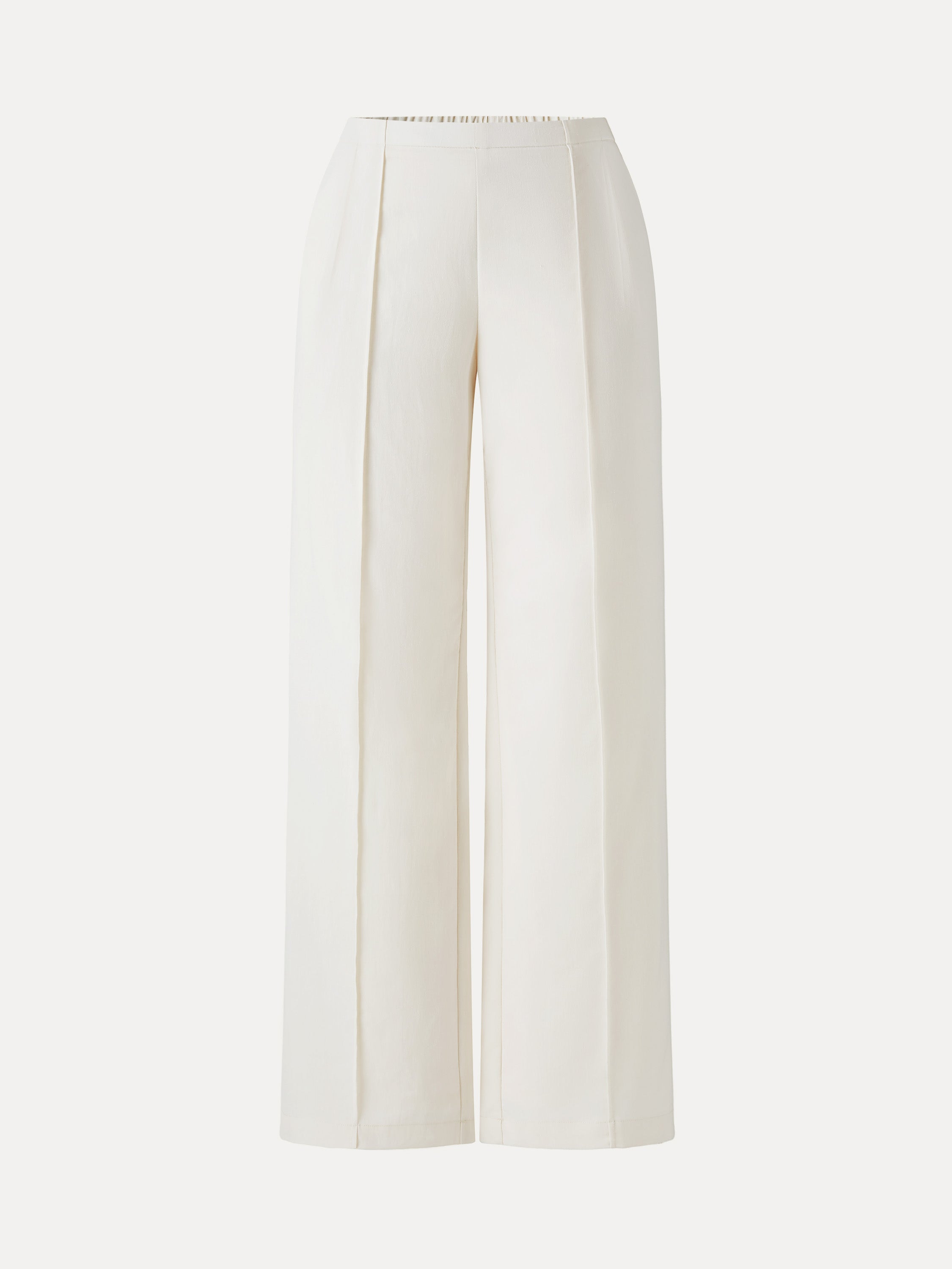 Lyocell-Linen Pintuck Wide Leg Vacay Pant
