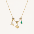Emerald Klaver Ketting