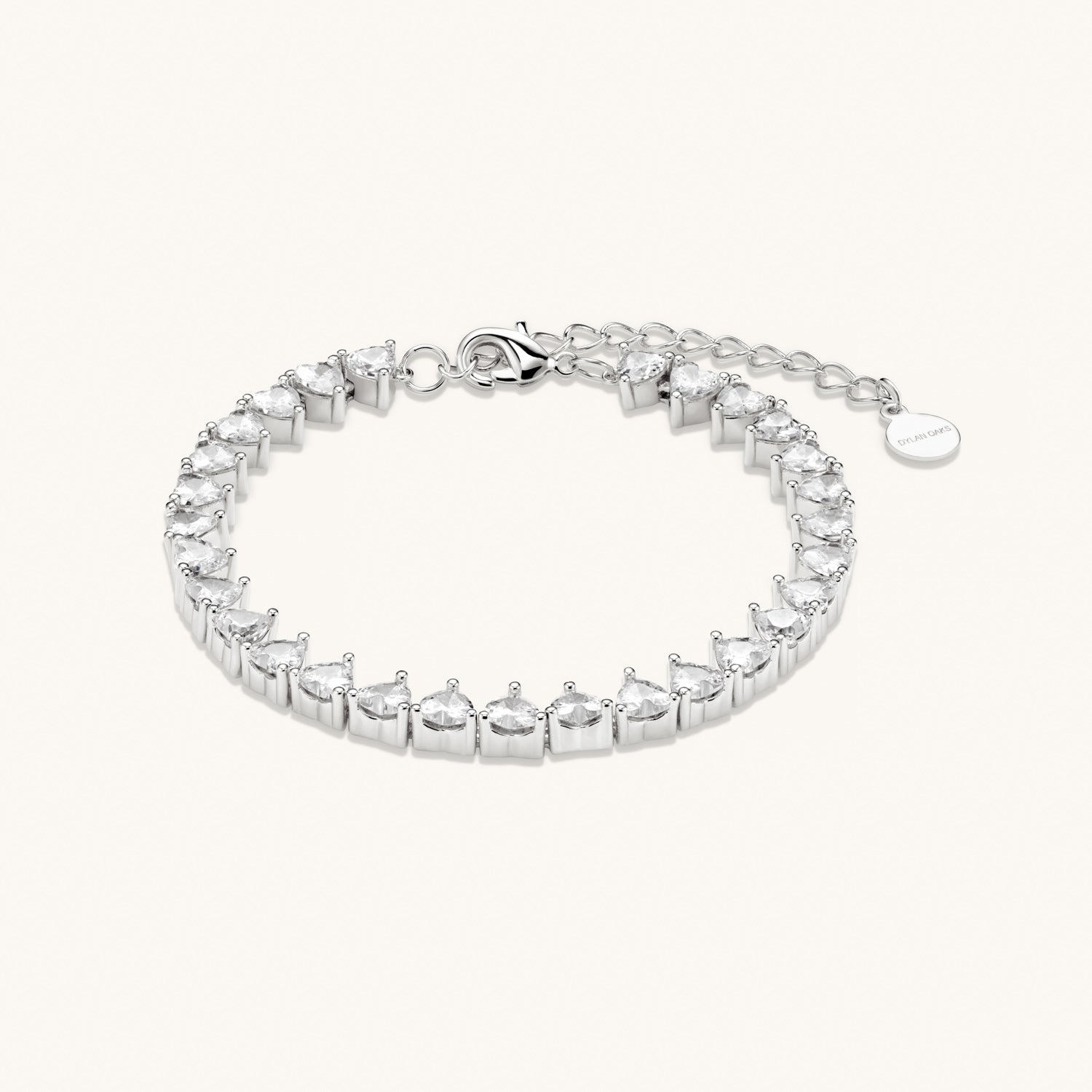 Amore Tennis Bracelet – Silver by Léon Varel