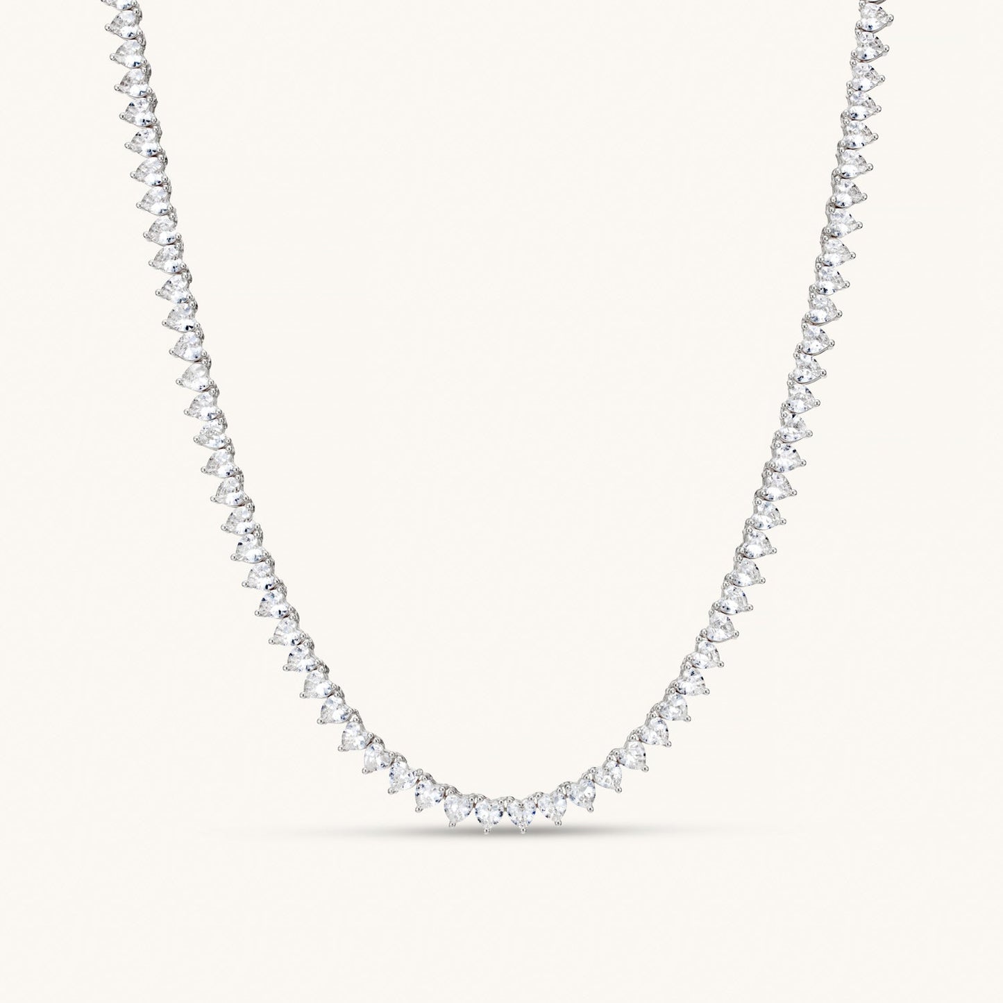 Amore Tennis Necklace – Silver by Léon Varel