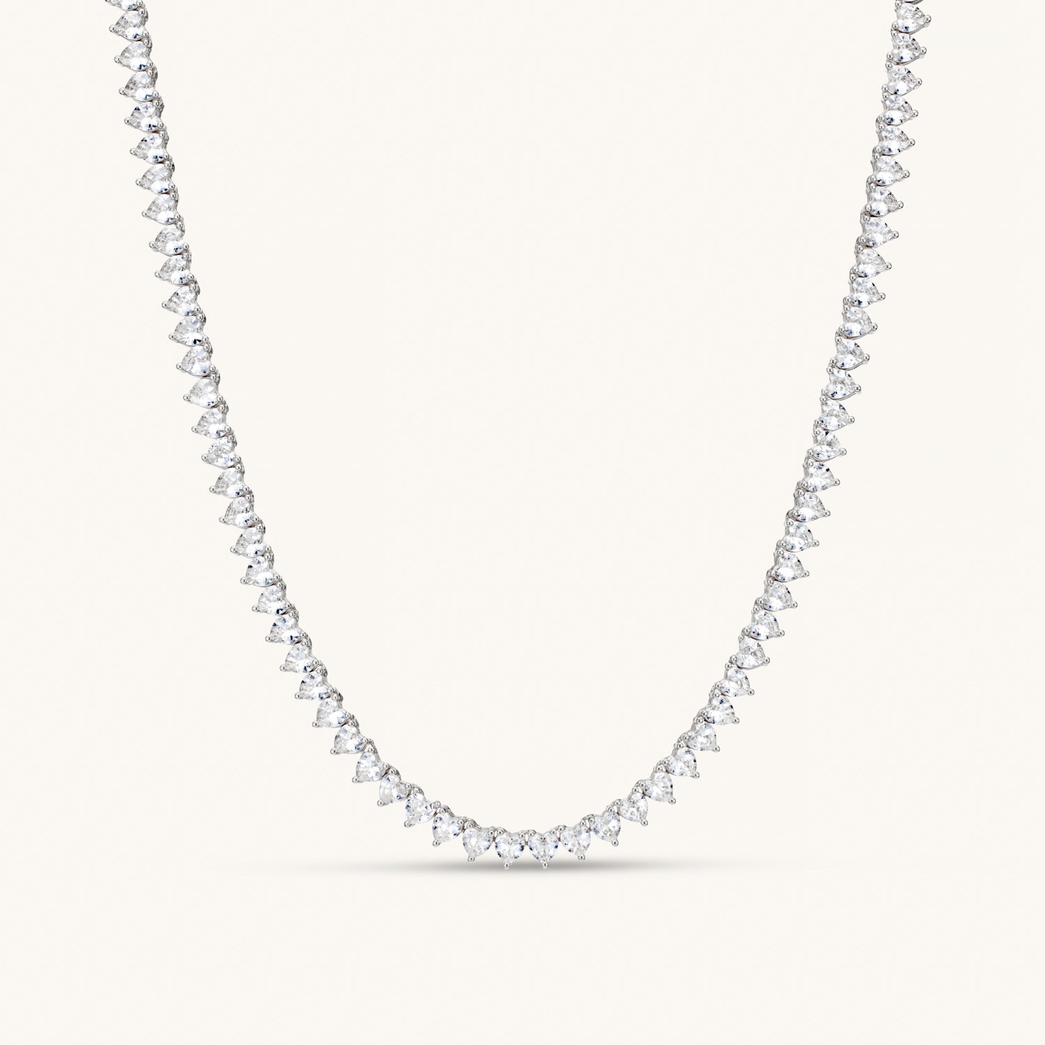 Amore Tennis Necklace – Silver by Léon Varel