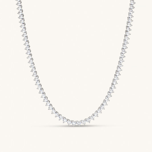 Amore Tennis Necklace – Silver by Léon Varel
