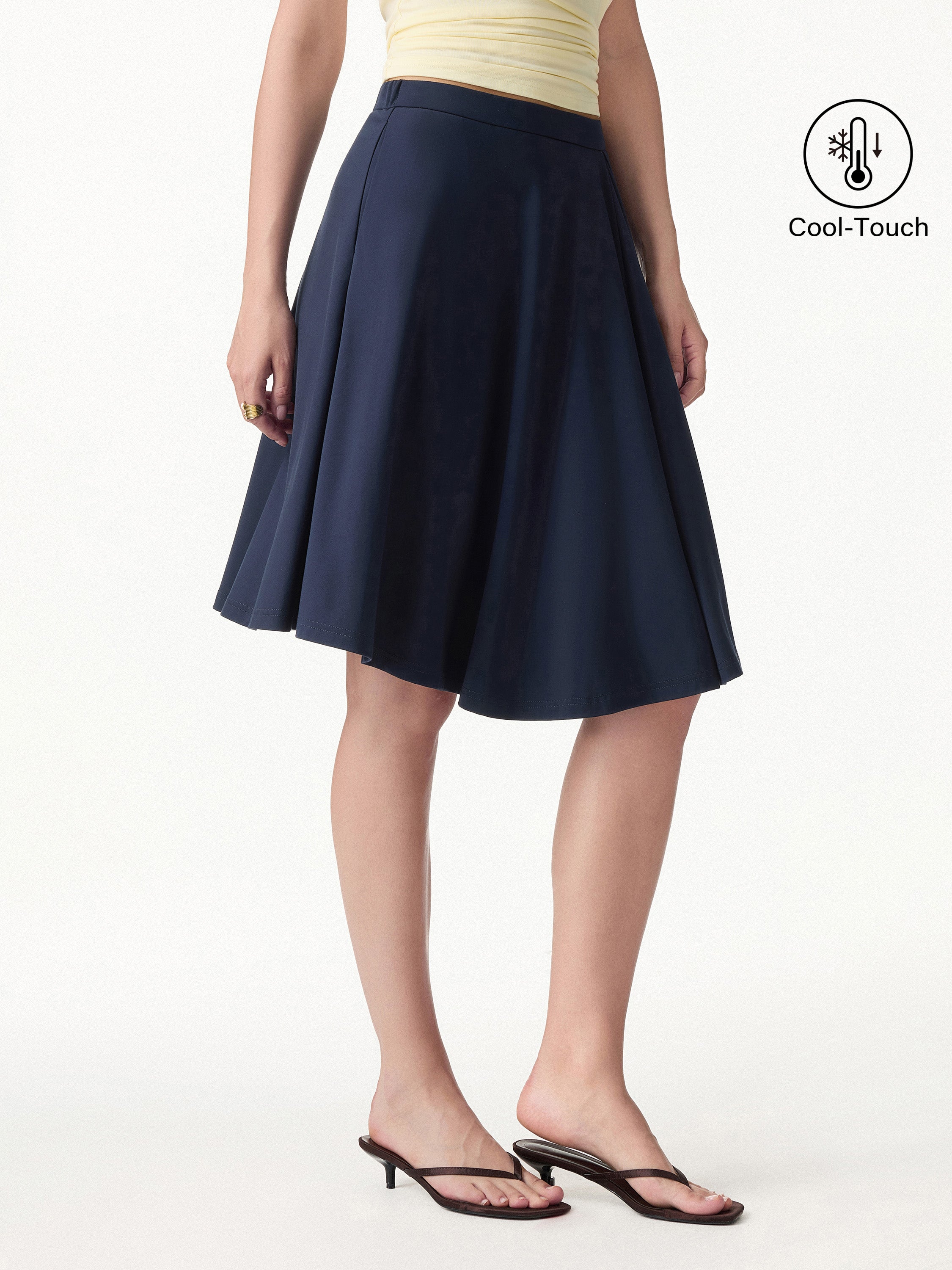 CoolTouch Ponte Circle Skirt with Pockets