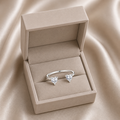 Léon Varel Mon Amour Twin Heart Ring