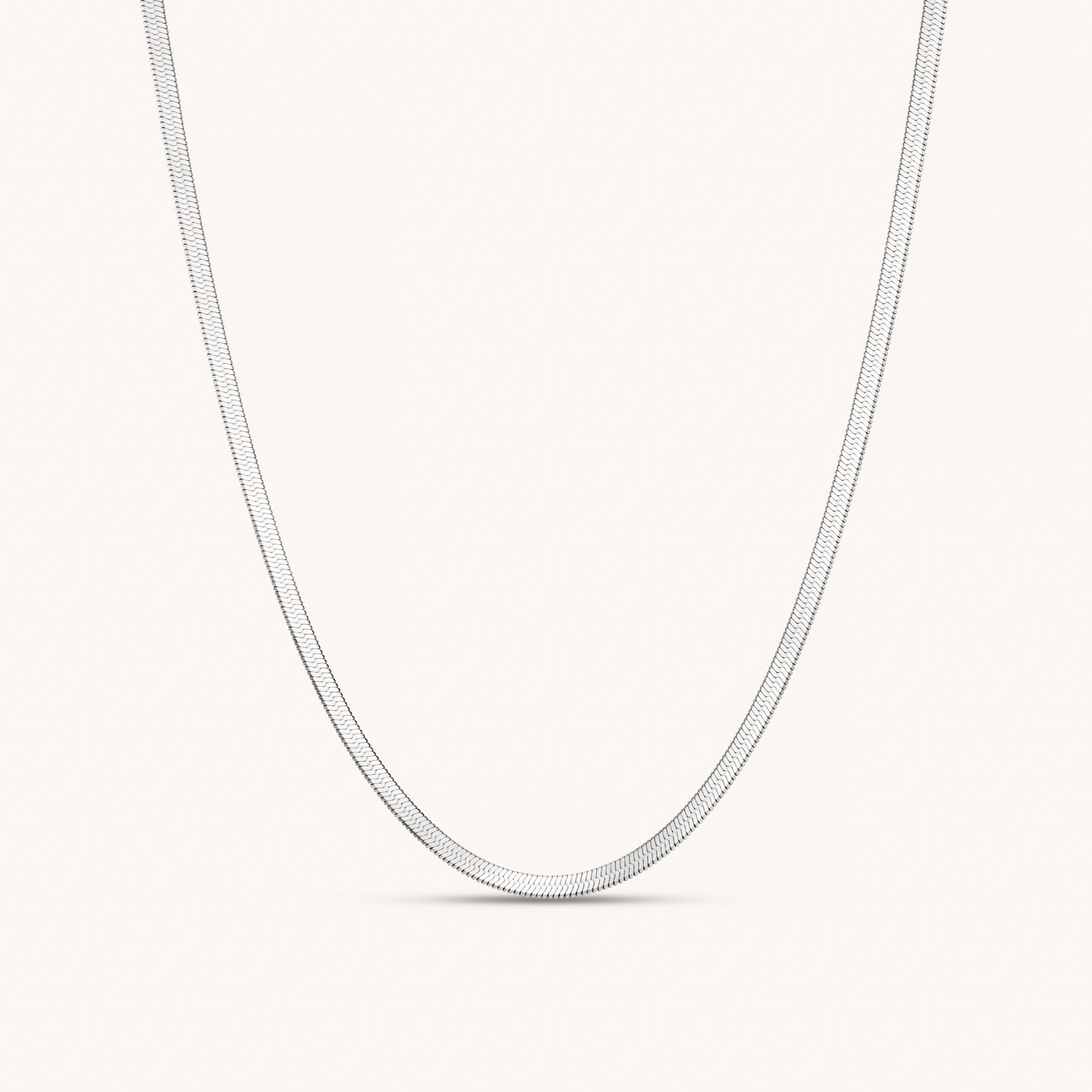 Fine Herringbone Necklace – Silver by Léon Varel