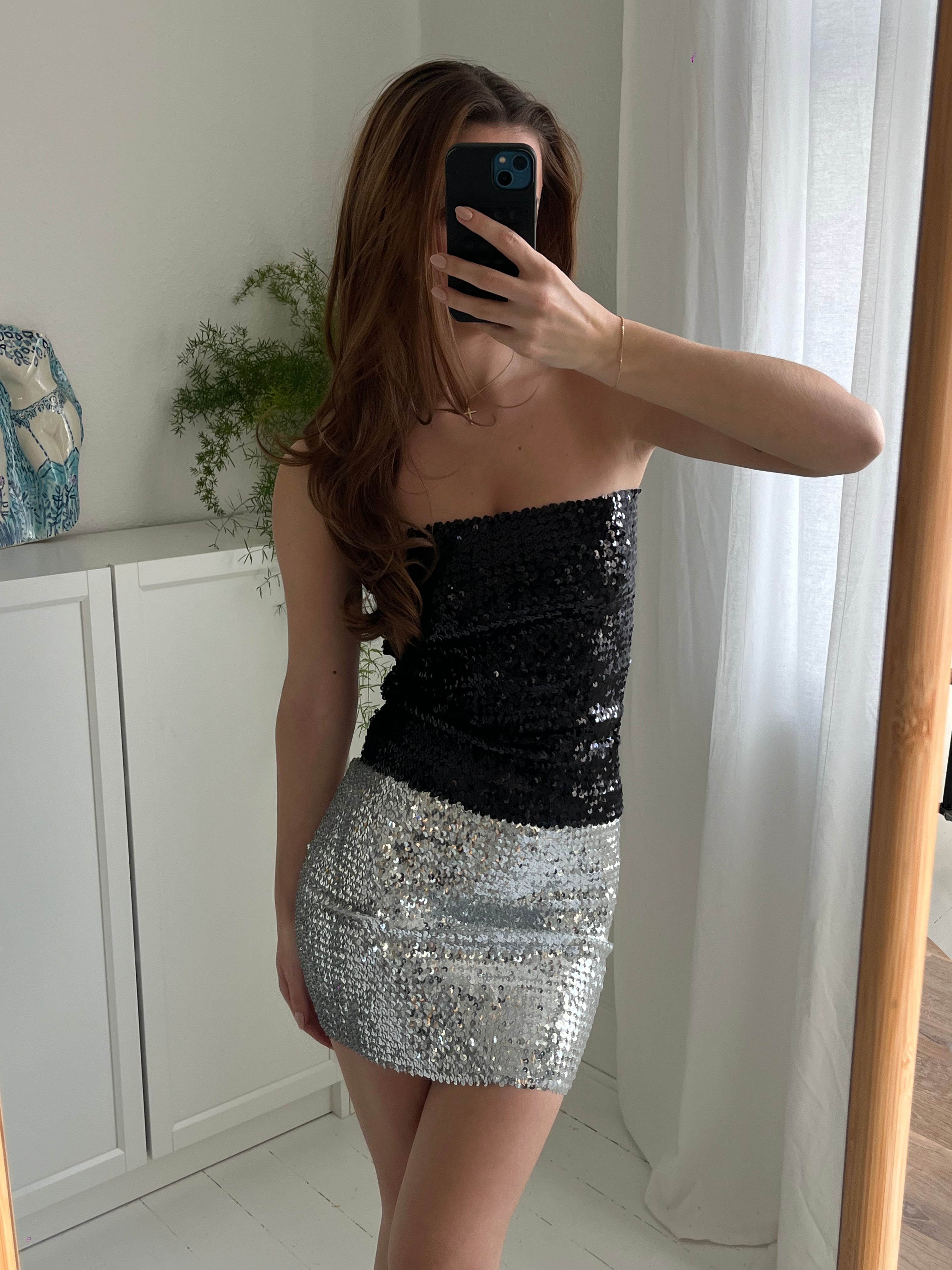 Sigrid glitter top/bottom - Black