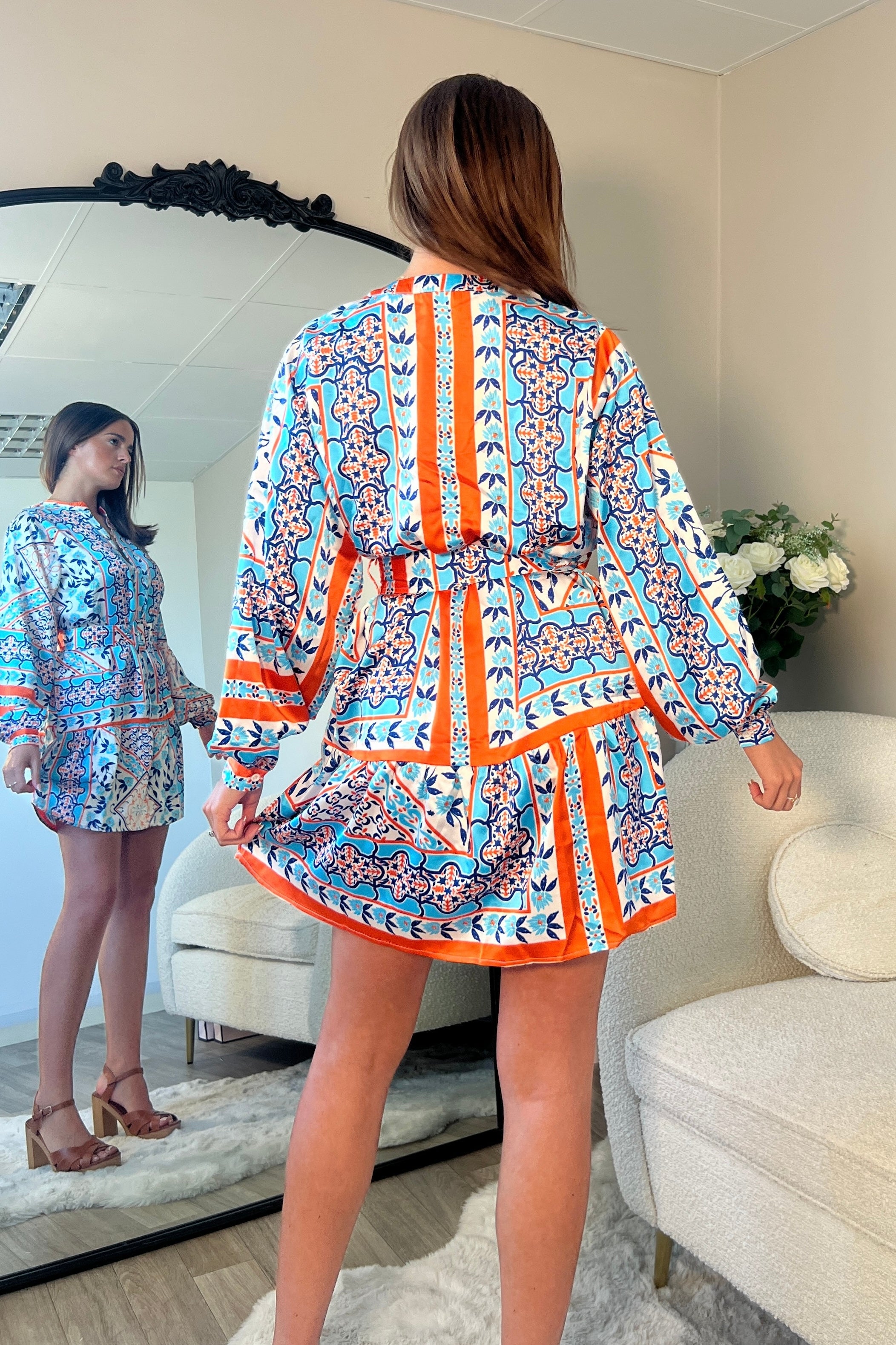 Zita Print Mini Dress