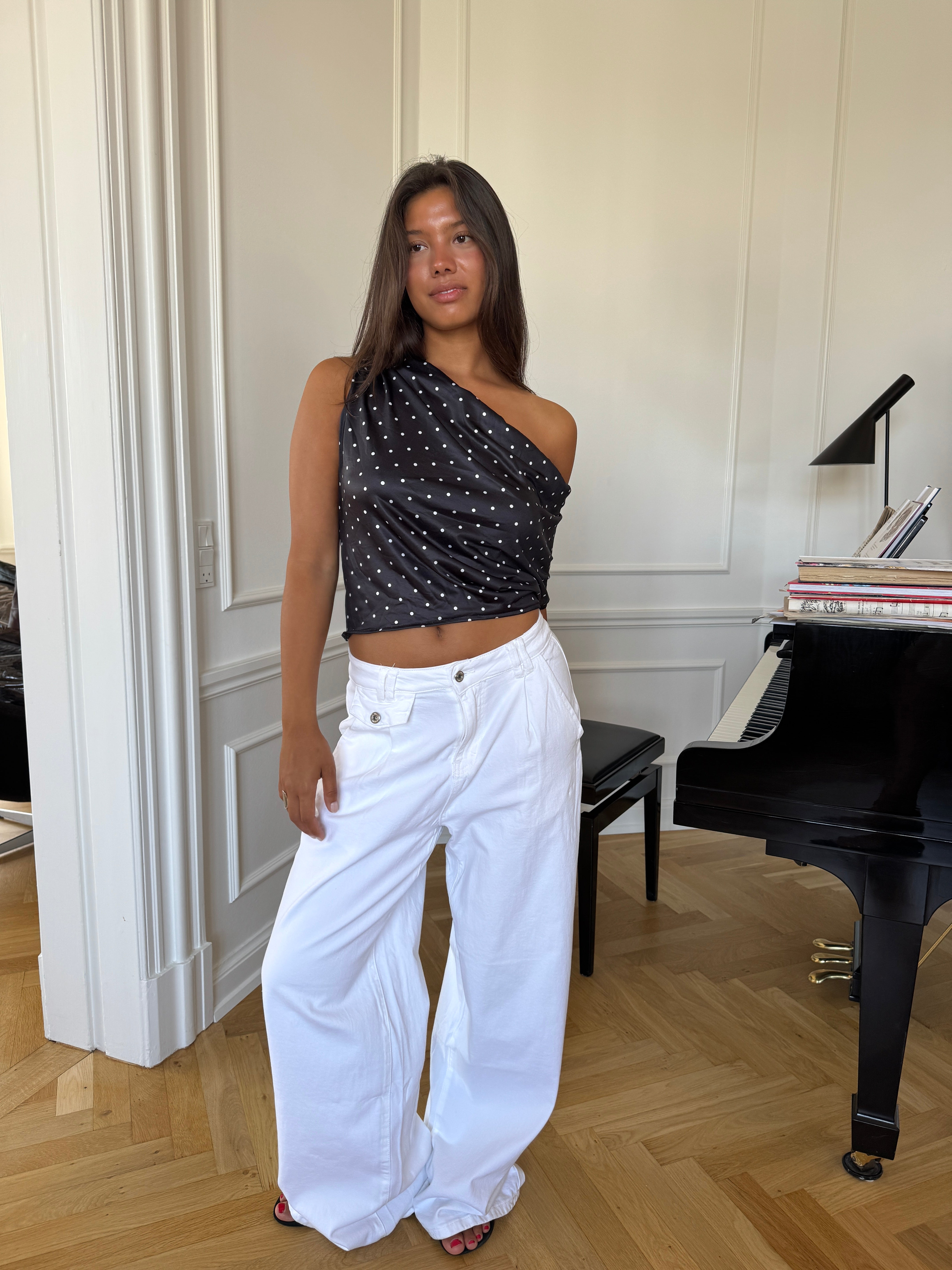 Esme baggy jeans - White