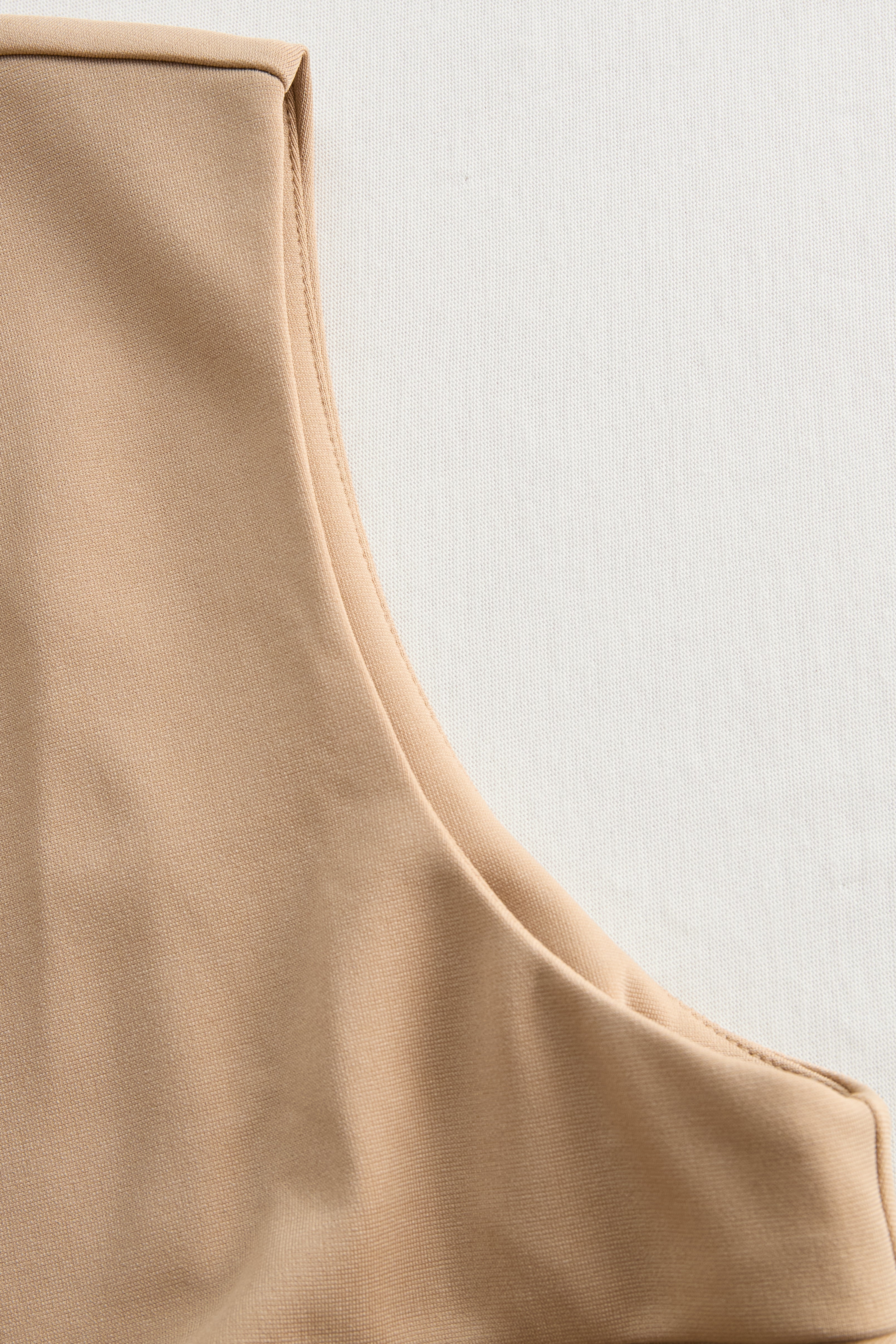 Léon Varel Sophisticated Beige Belted Dress