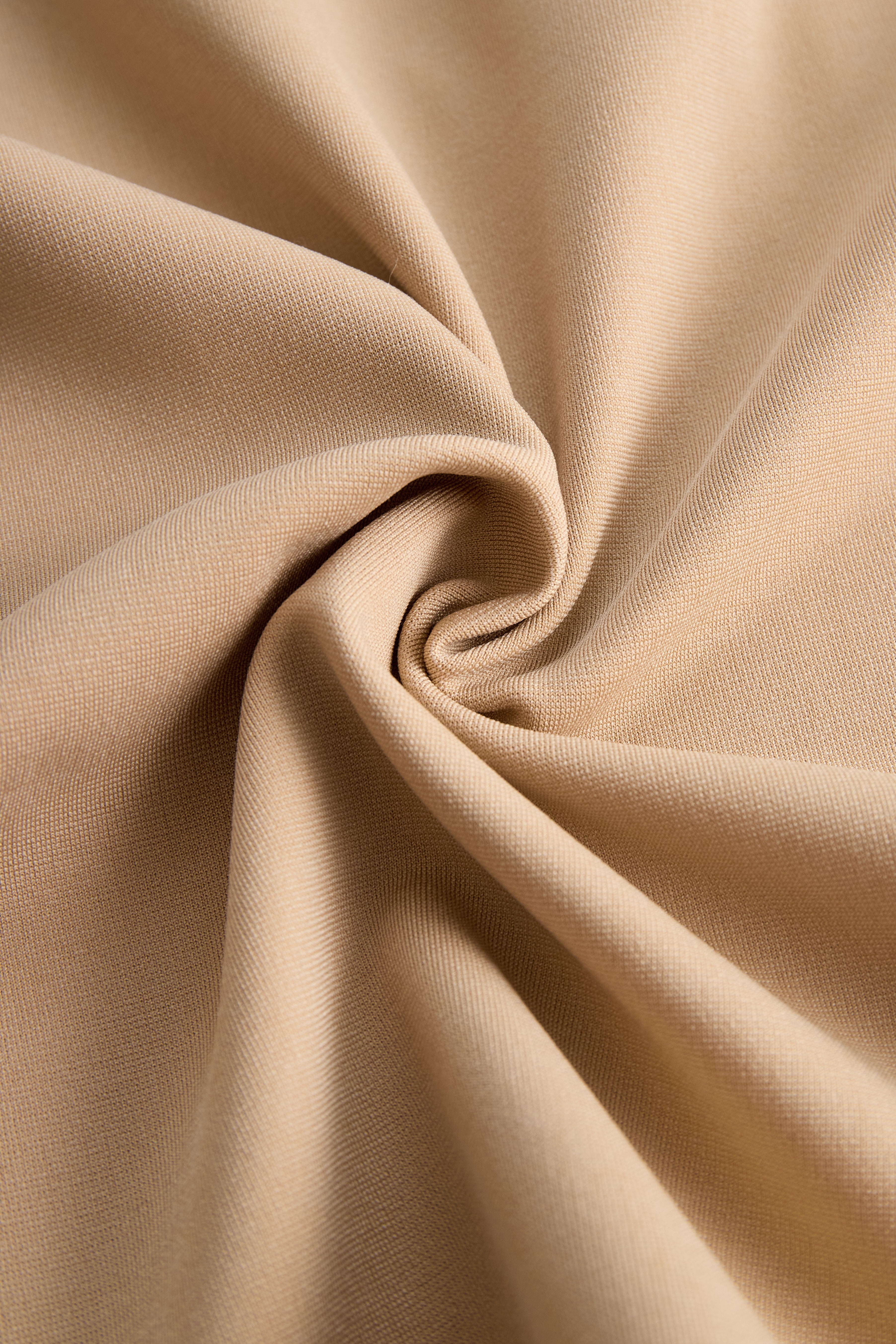 Léon Varel Sophisticated Beige Belted Dress
