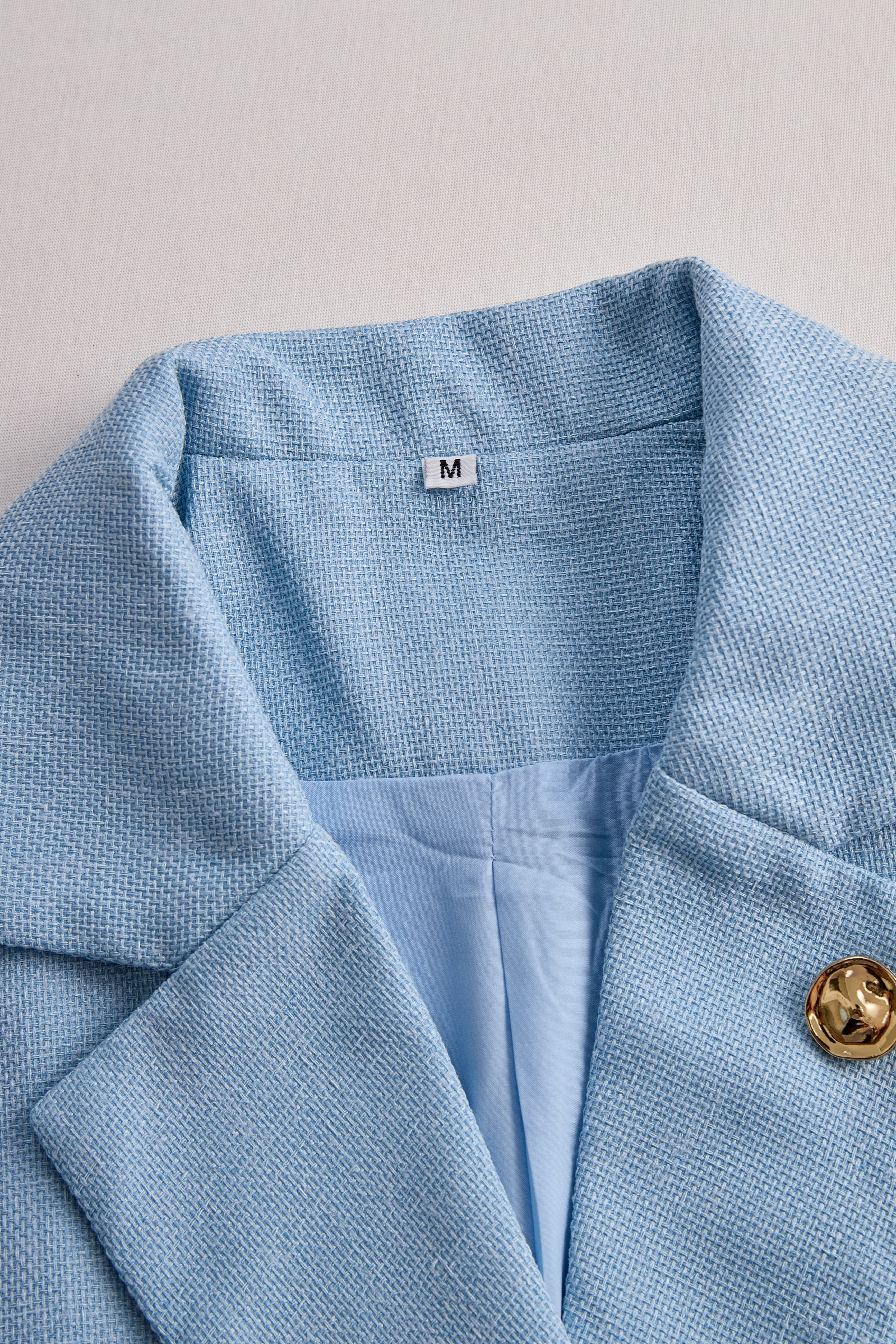 Léon Varel Sophisticated Sky Blue Blazer Dress