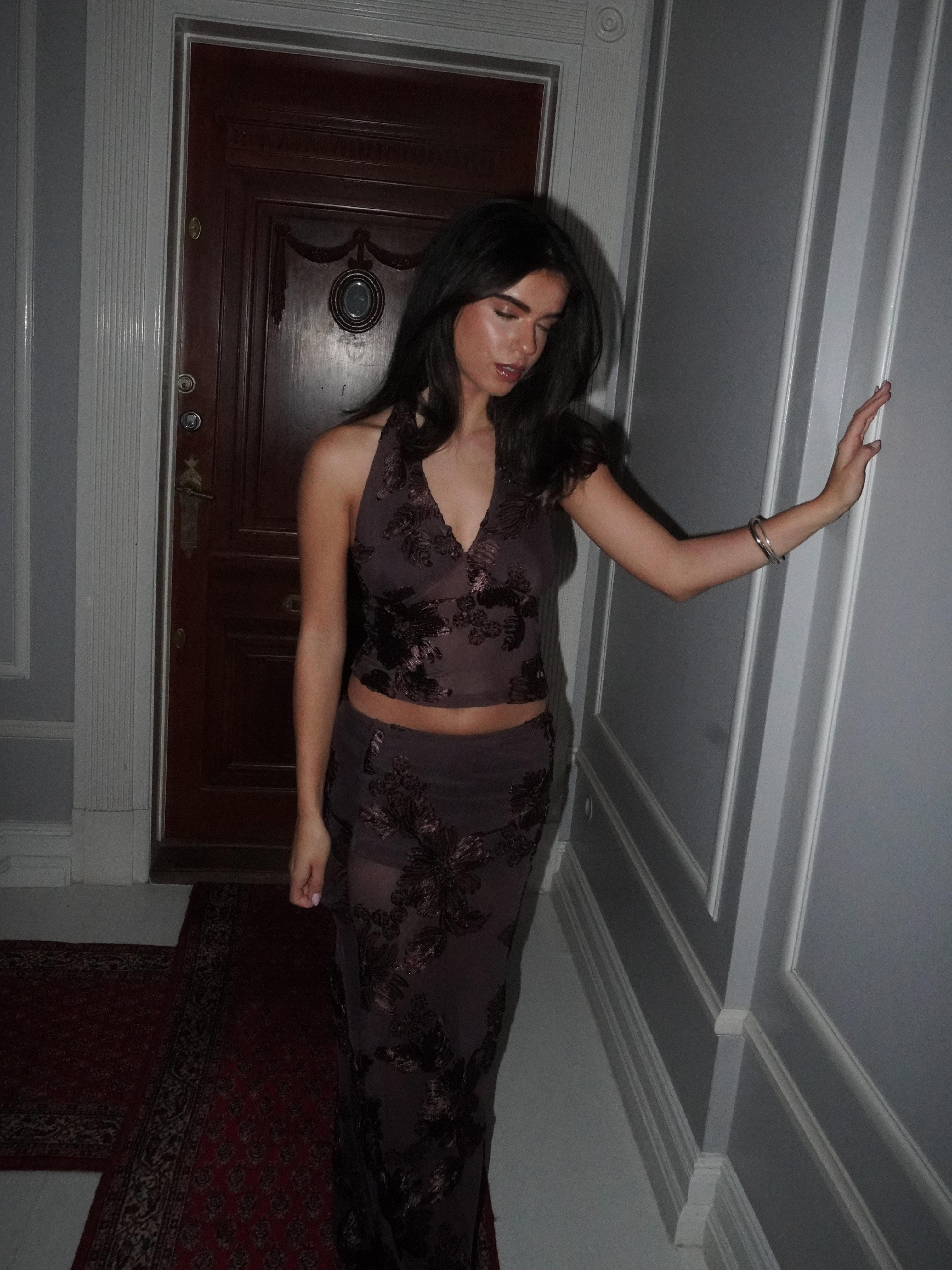 Kivo mesh top - Brown
