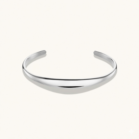Léon Varel Personalised Cuff Bracelet Silver